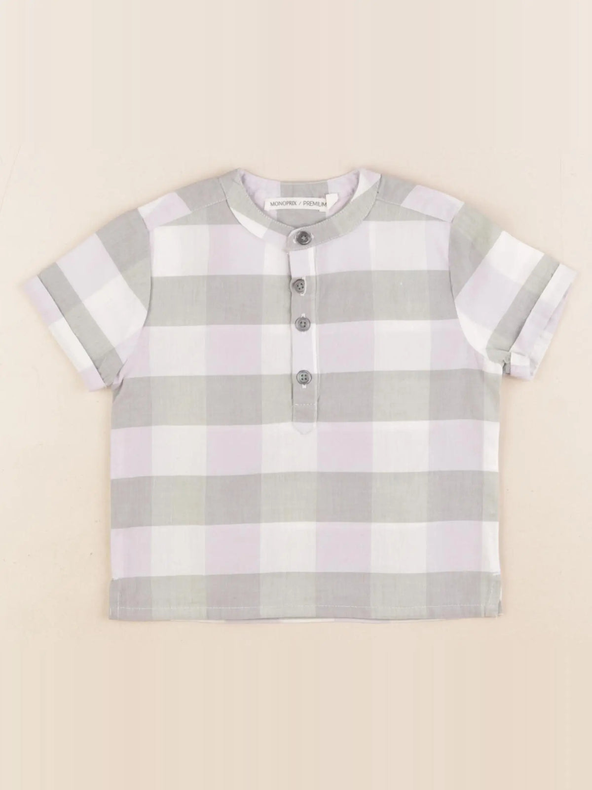 Monoprix - chemise multicolore - 9 mois