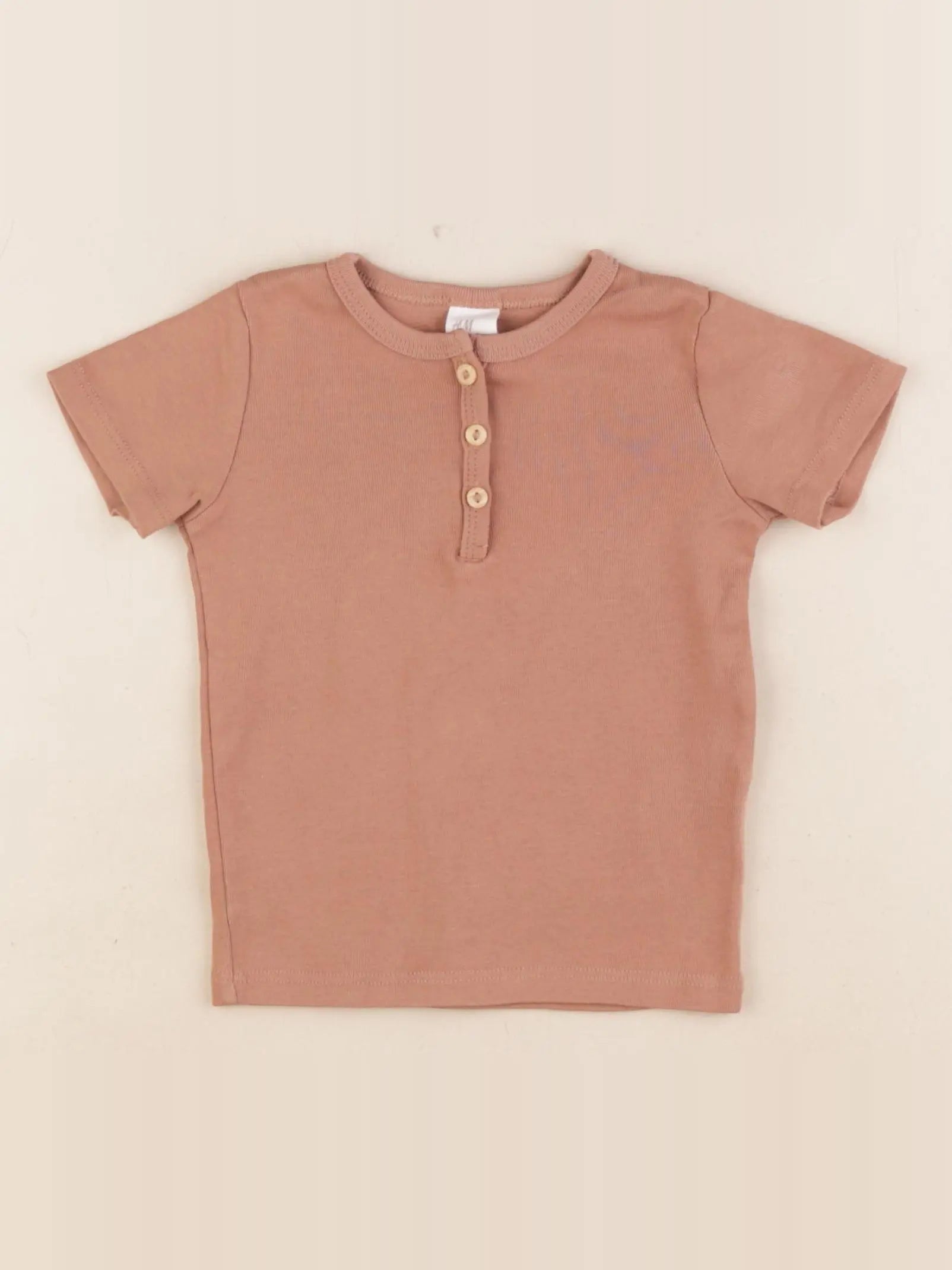 H&M - tee-shirt marron - 9/12 mois