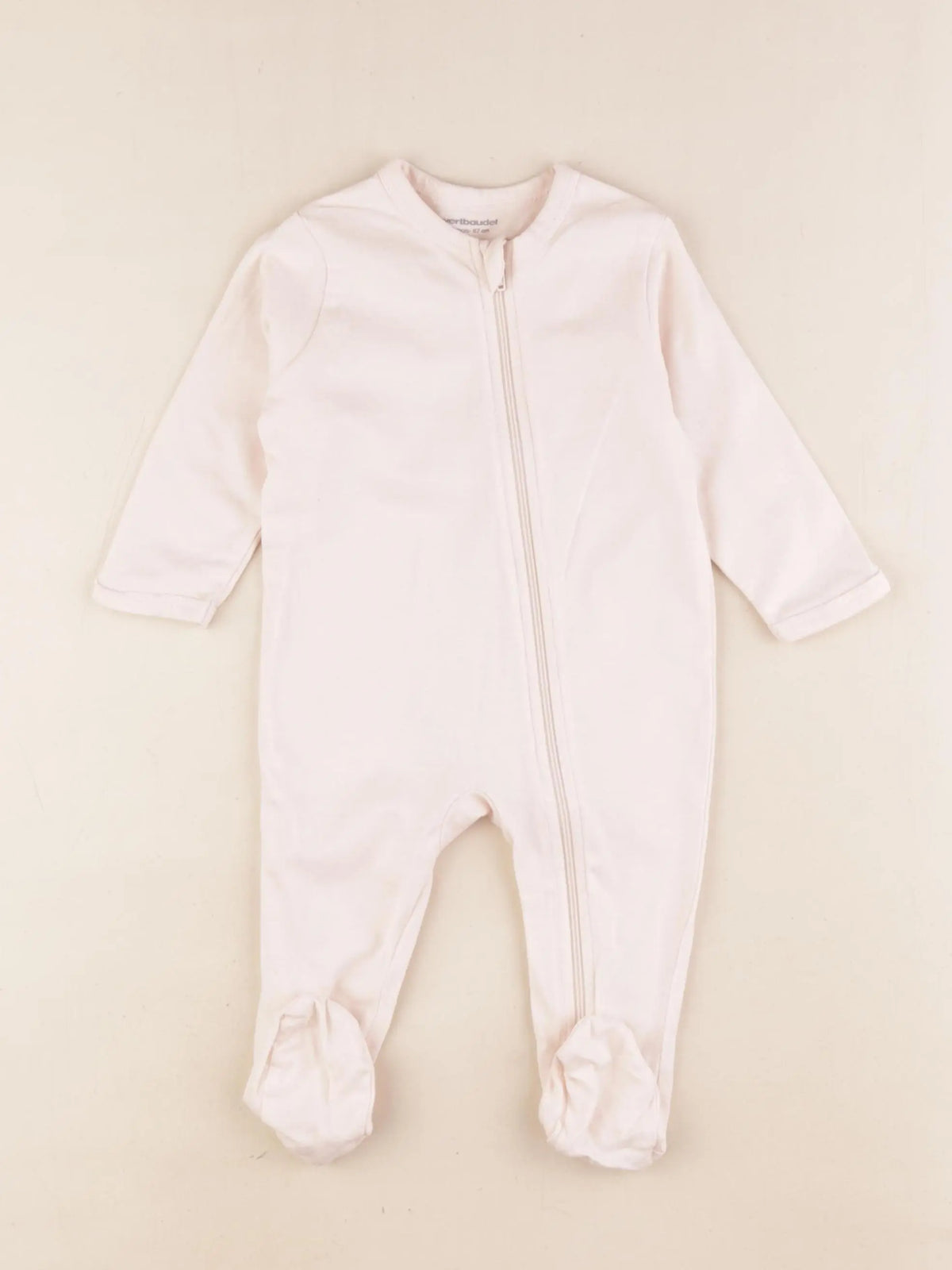 Vertbaudet - pyjama coton rose - 6 mois