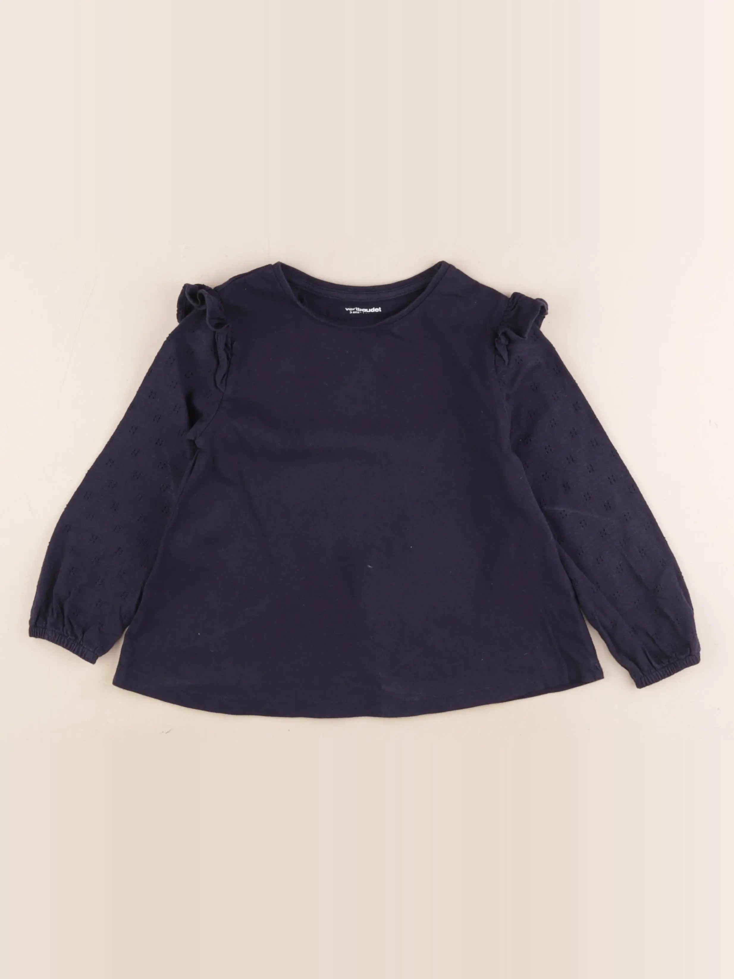 Vertbaudet - tee-shirt bleu - 5 ans