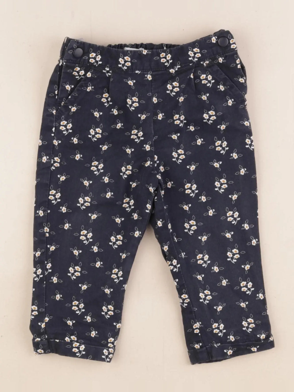 Boutchou - pantalon bleu - 6 mois