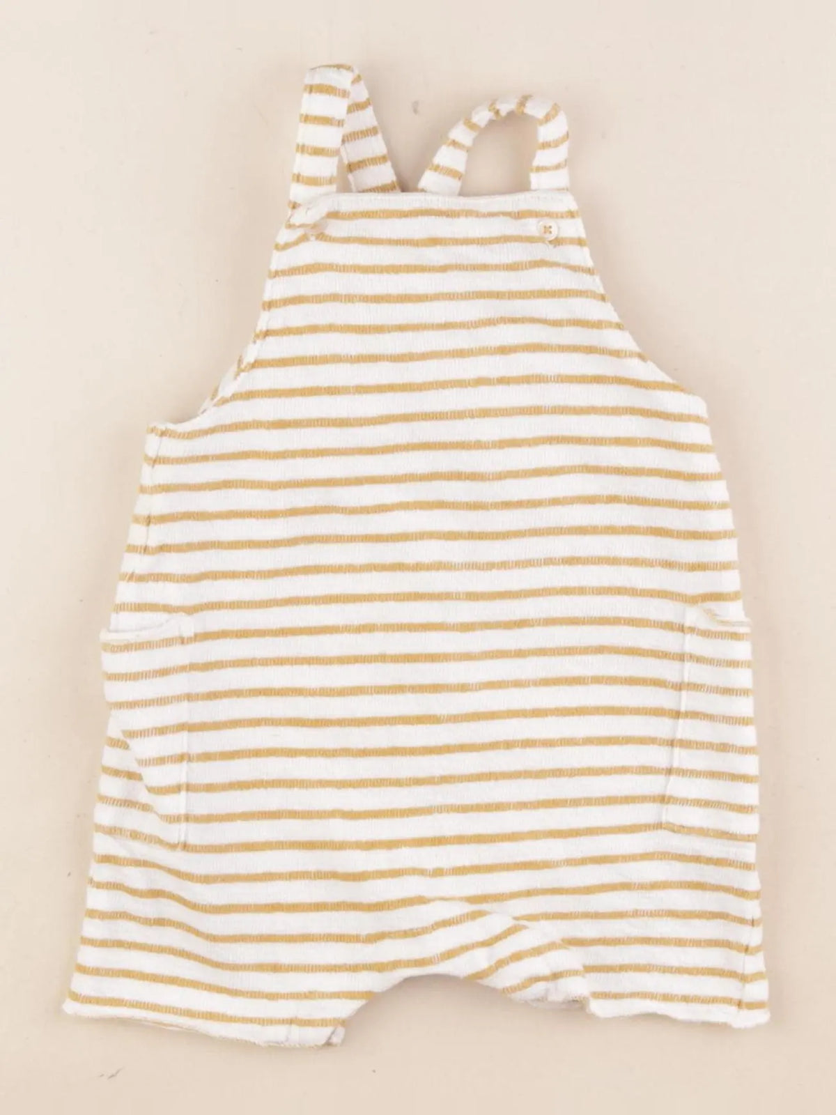 Boutchou - salopette beige, jaune - 3 mois