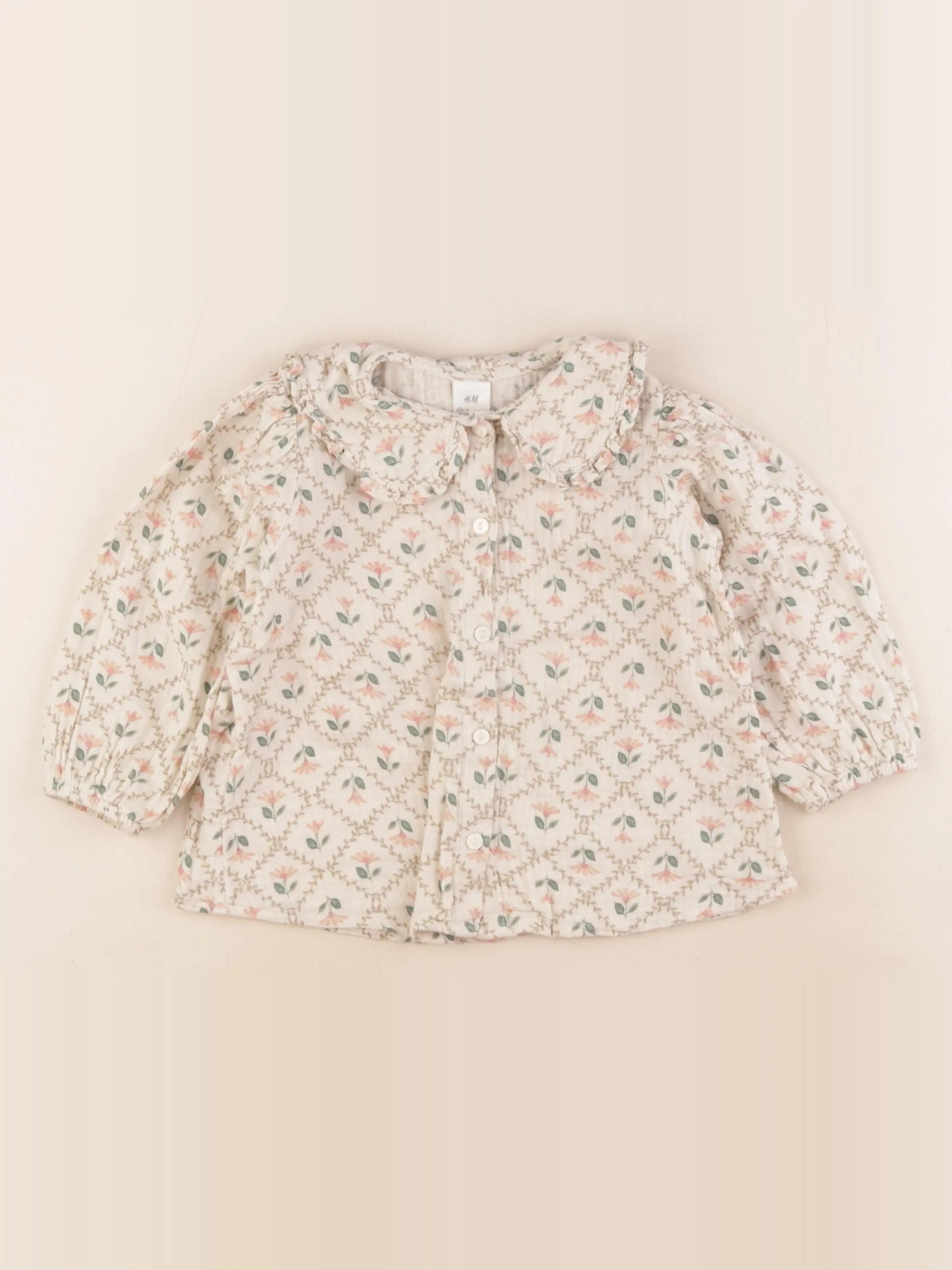H&M - blouse beige - 18/24 mois