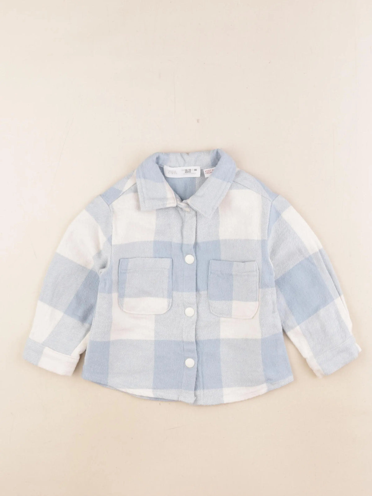 Zara - veste bleu - 12/18 mois