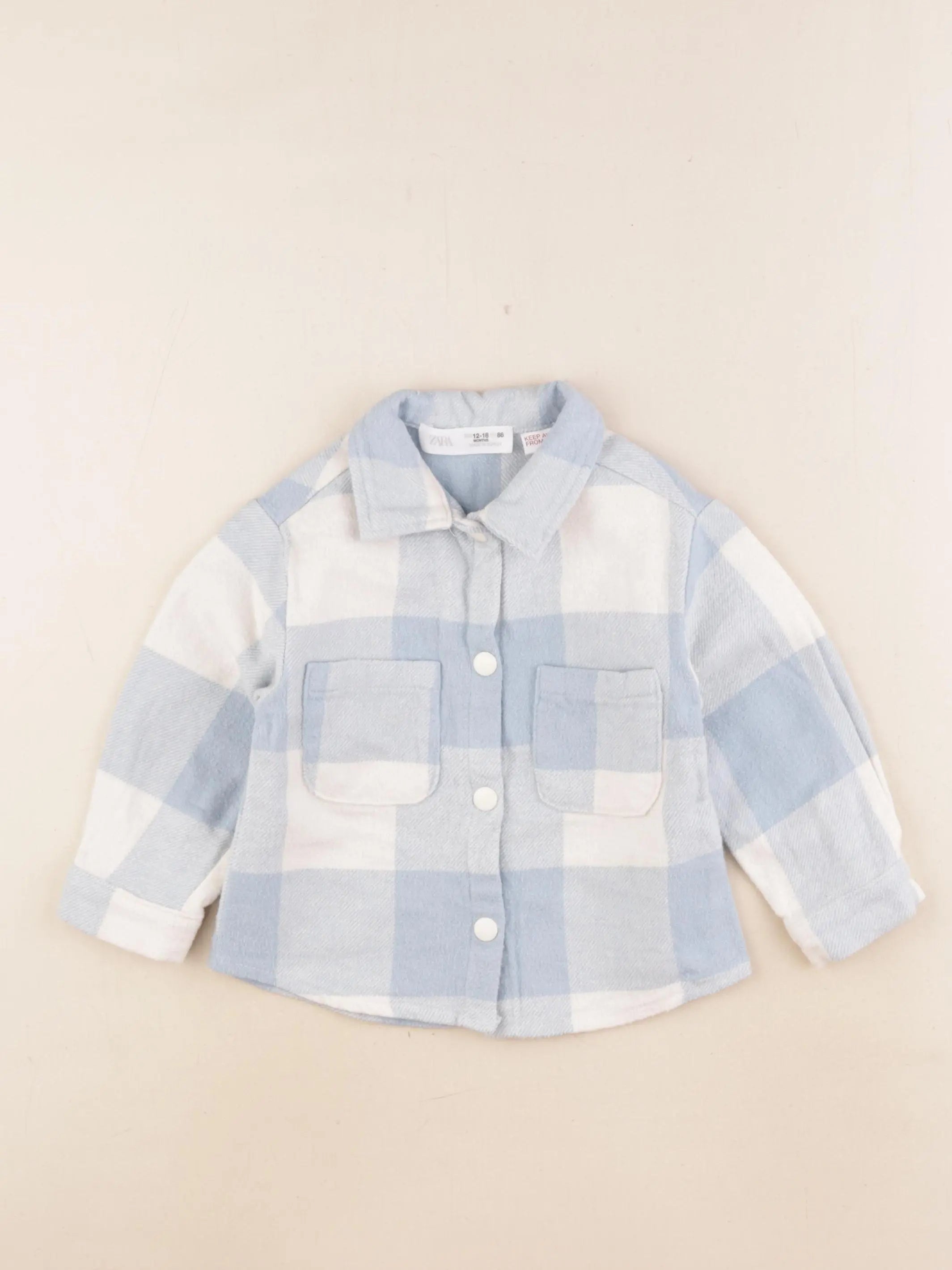 Zara - veste bleu - 12/18 mois