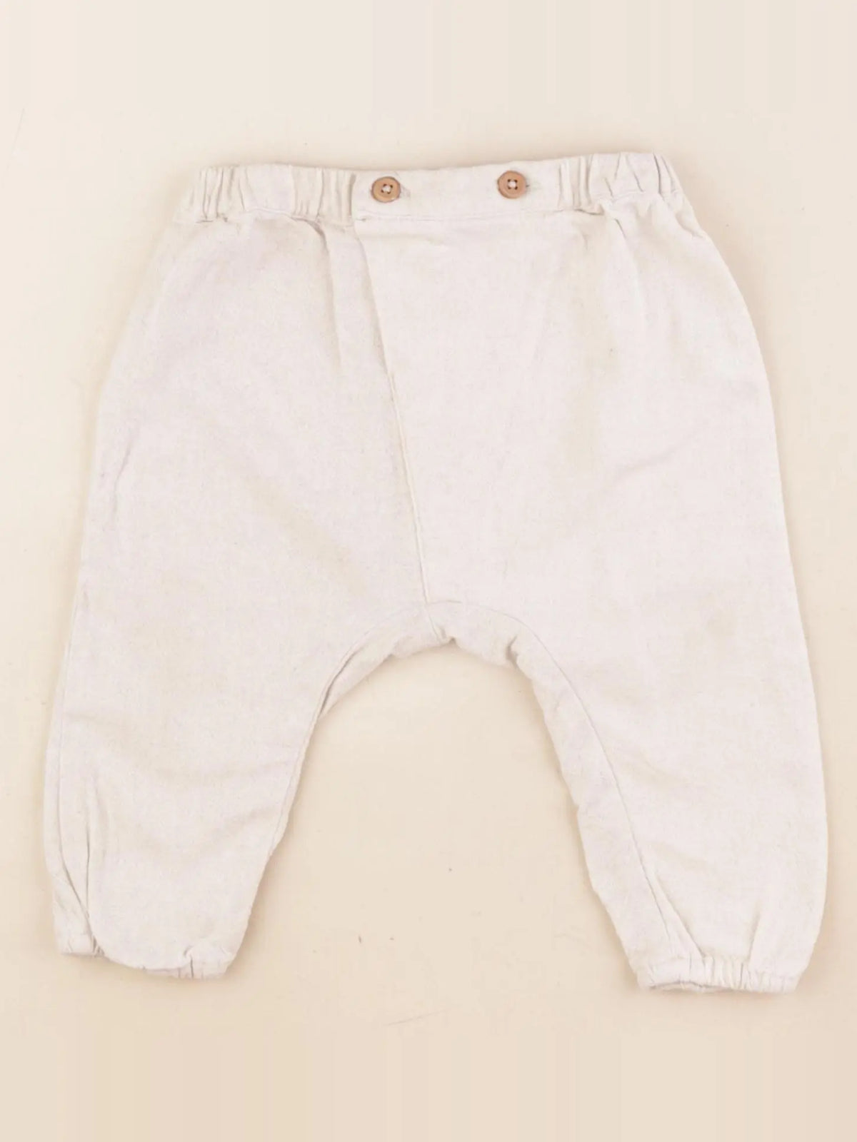 Zara - sarouel beige - 6/9 mois