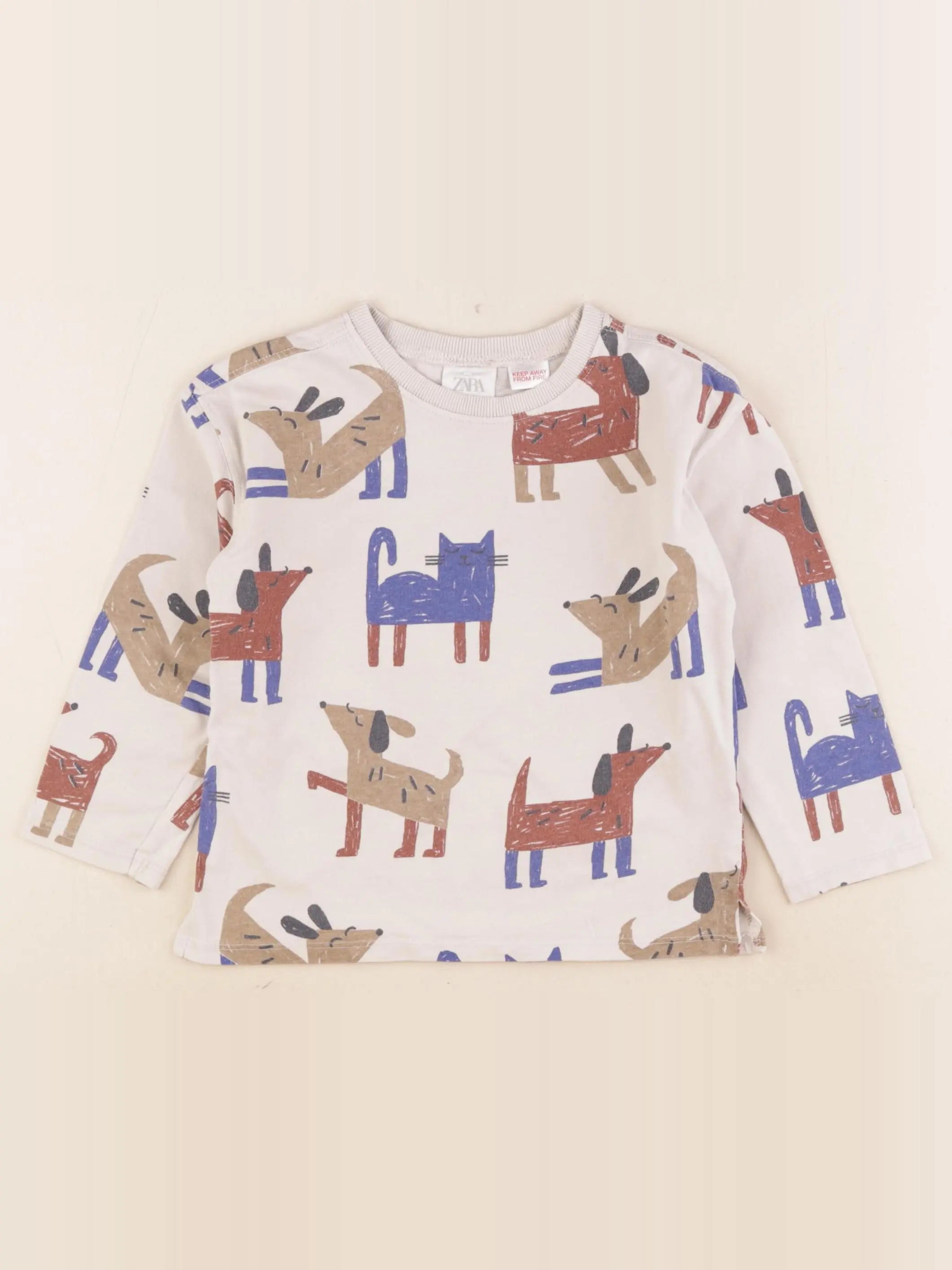 Zara - sweat multicolore - 2/3 ans