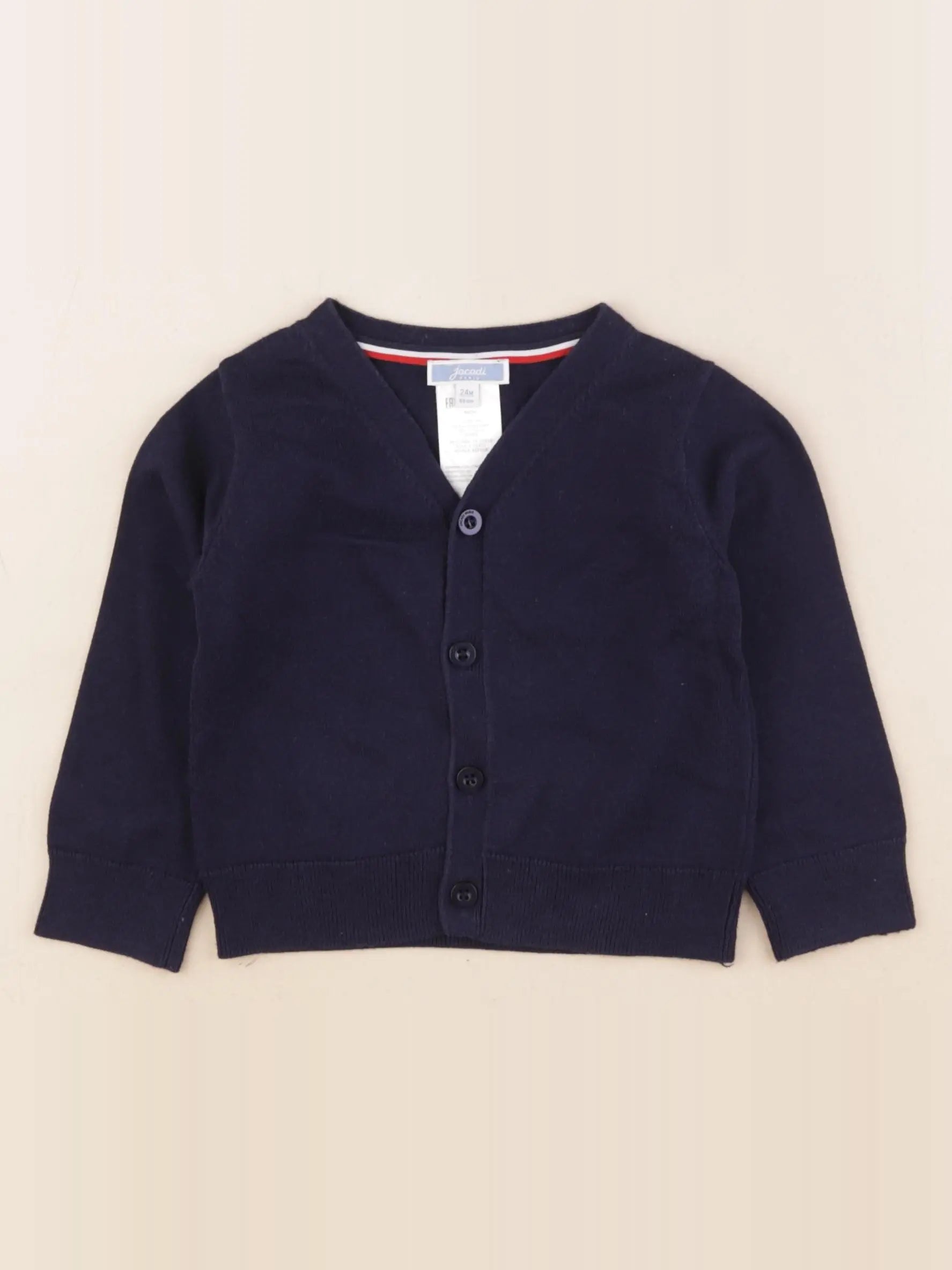 Jacadi - gilet bleu - 24 mois