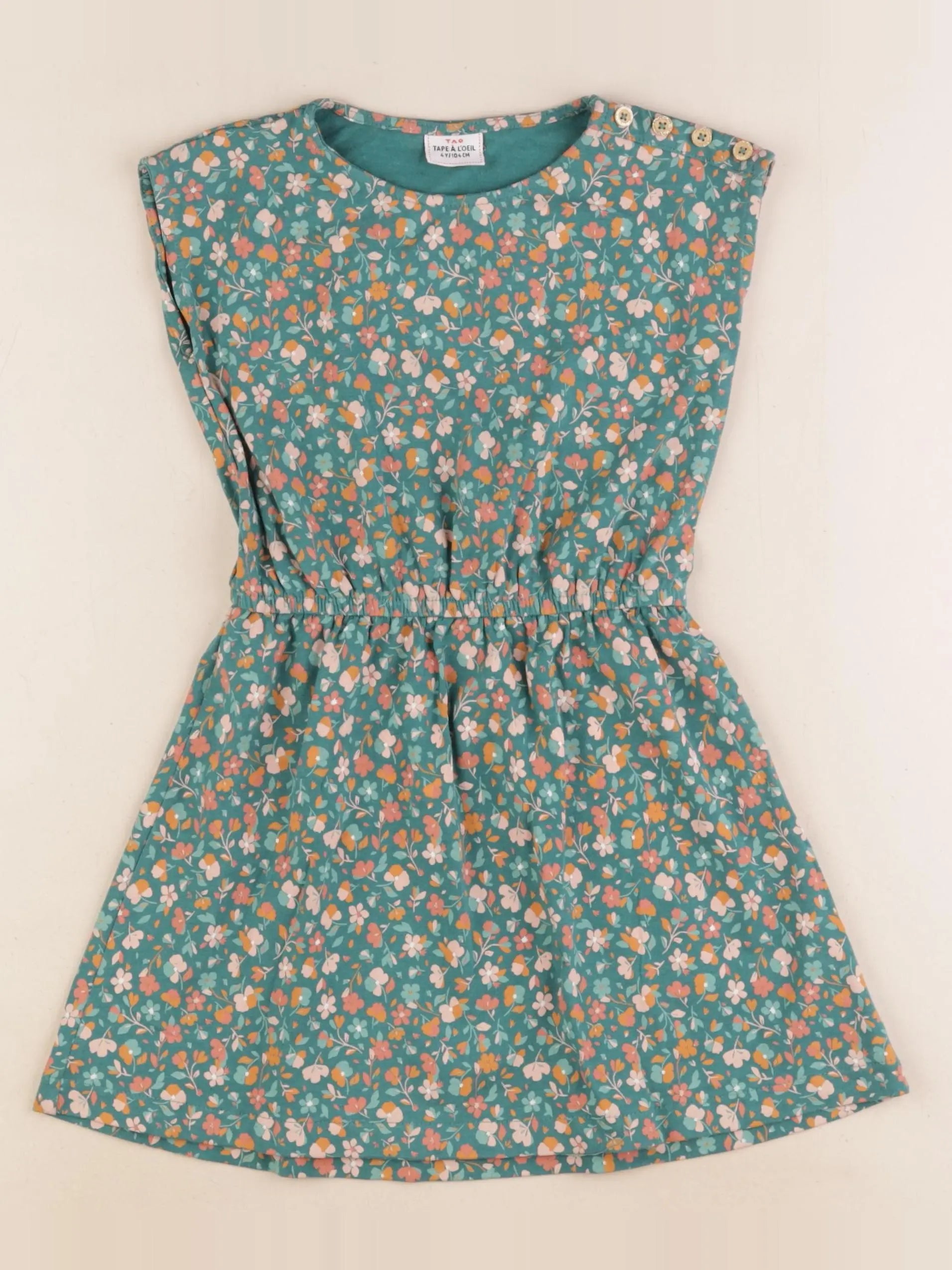 Tape à l'oeil - robe multicolore - 4 ans