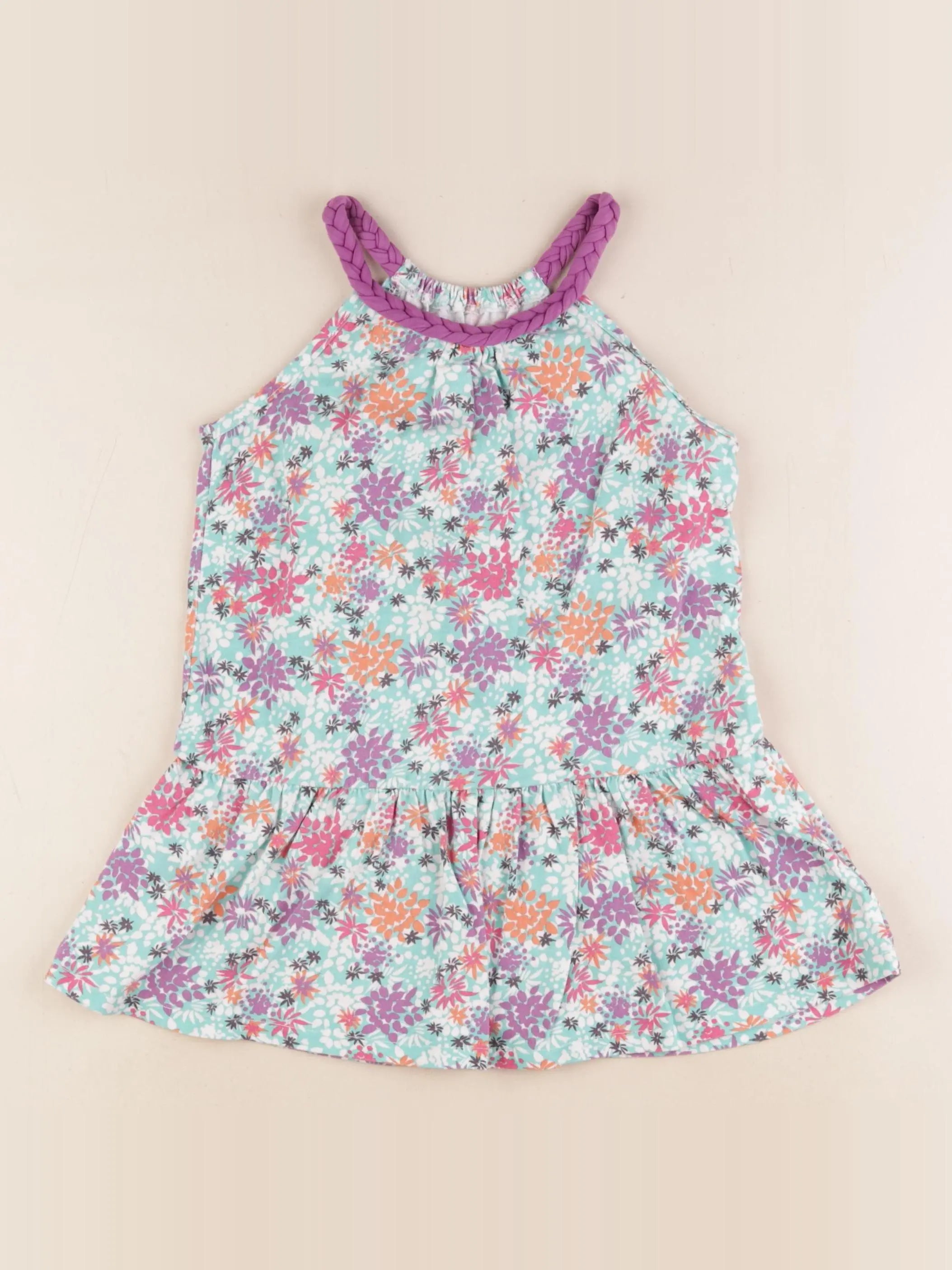 Vertbaudet - robe multicolore - 6 ans