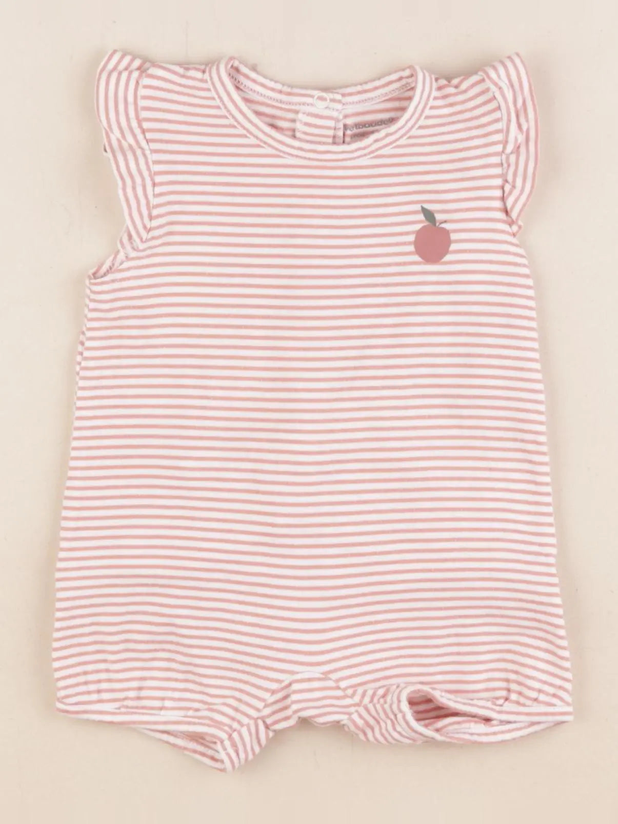 Vertbaudet - pyjama coton rose - 6 mois