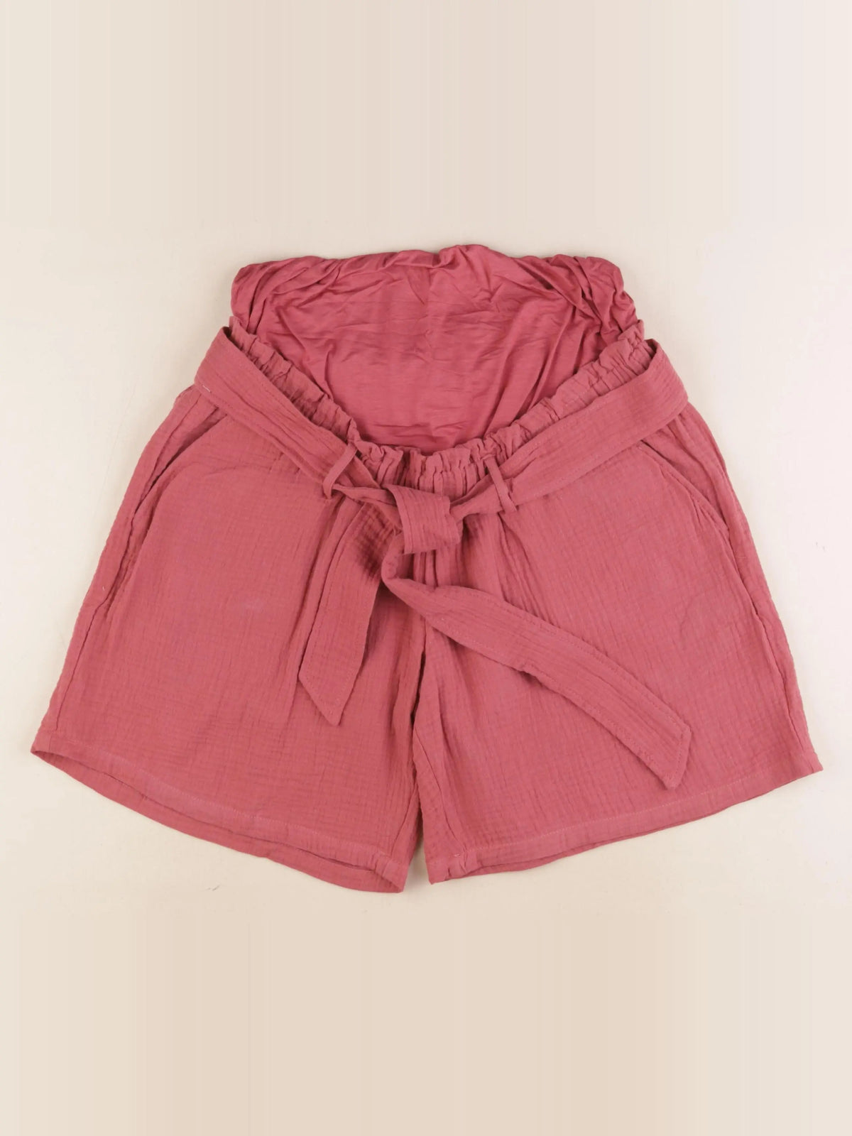 Vertbaudet - short grossesse rouge - 34