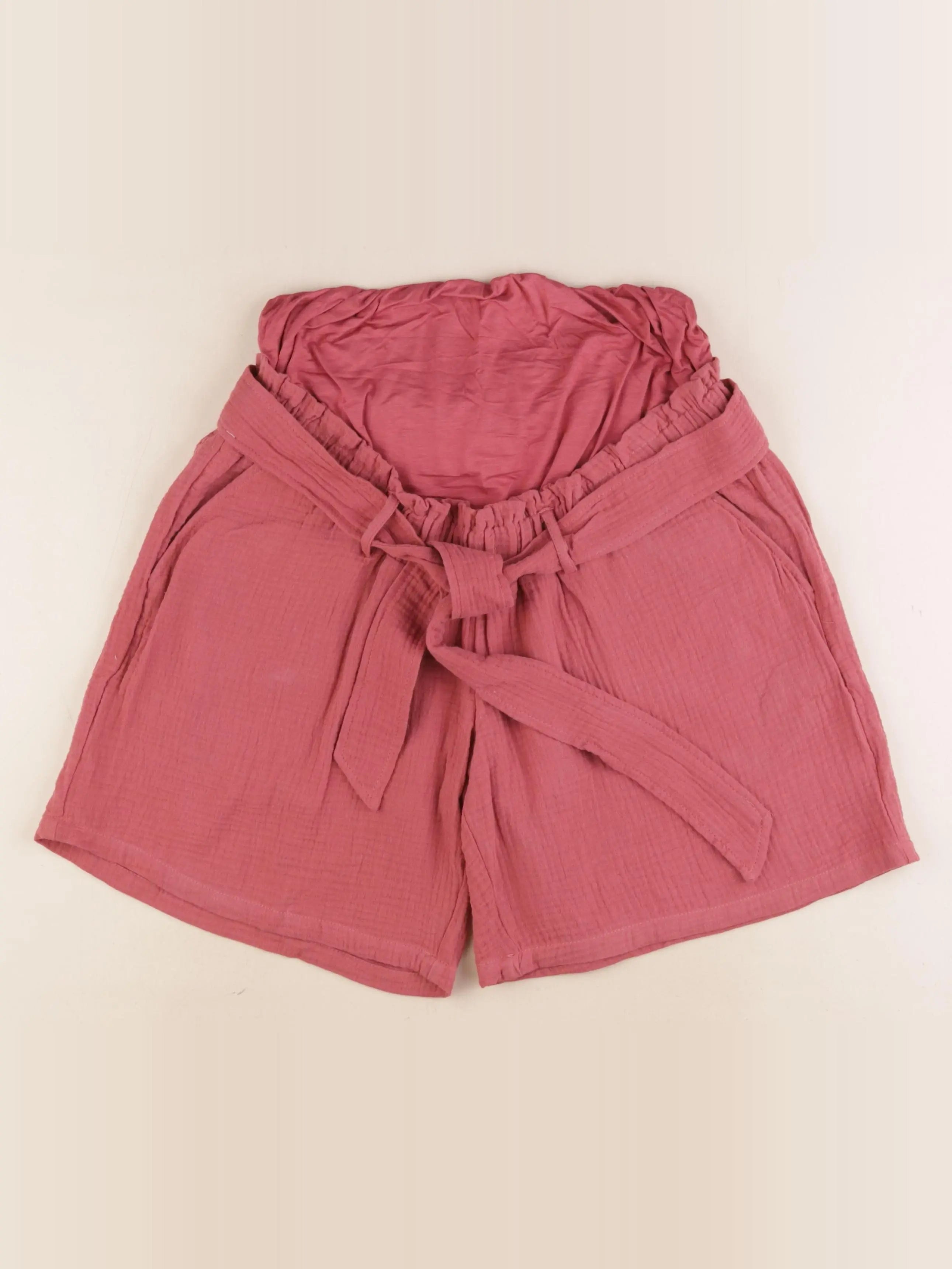 Vertbaudet - short grossesse rouge - 34