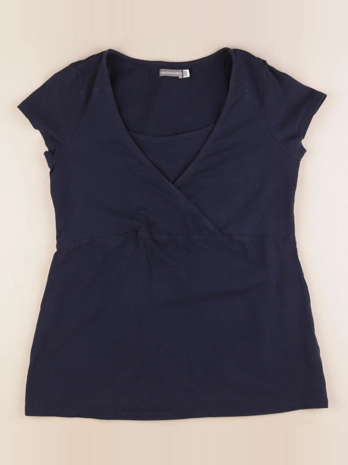 Vertbaudet - tee-shirt grossesse bleu - 34 à 36