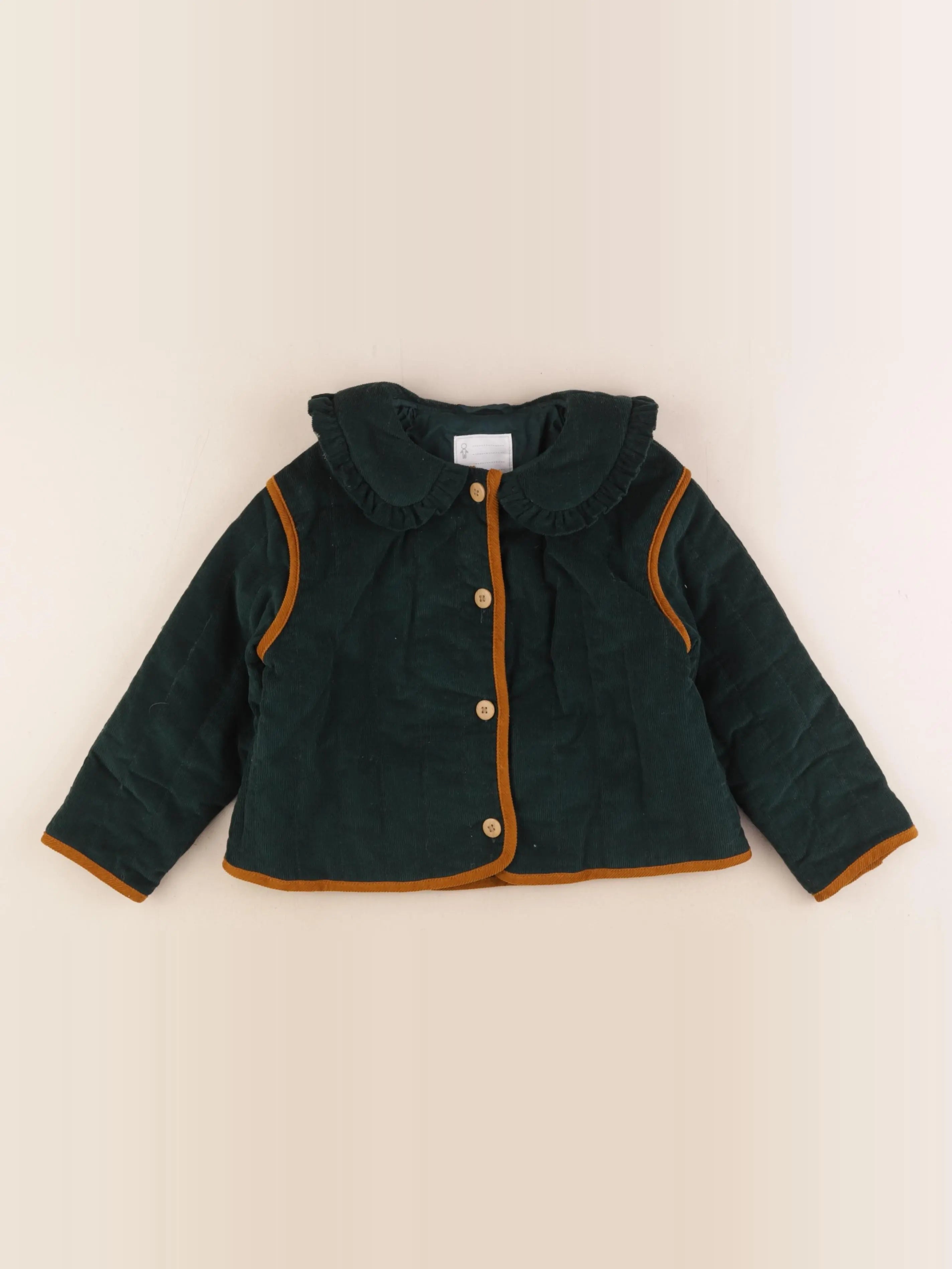 Vertbaudet - veste vert - 5 ans