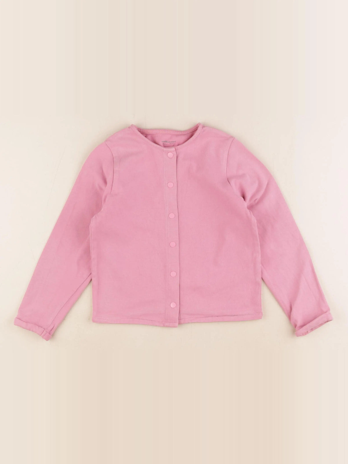 Vertbaudet - gilet rose - 6 ans