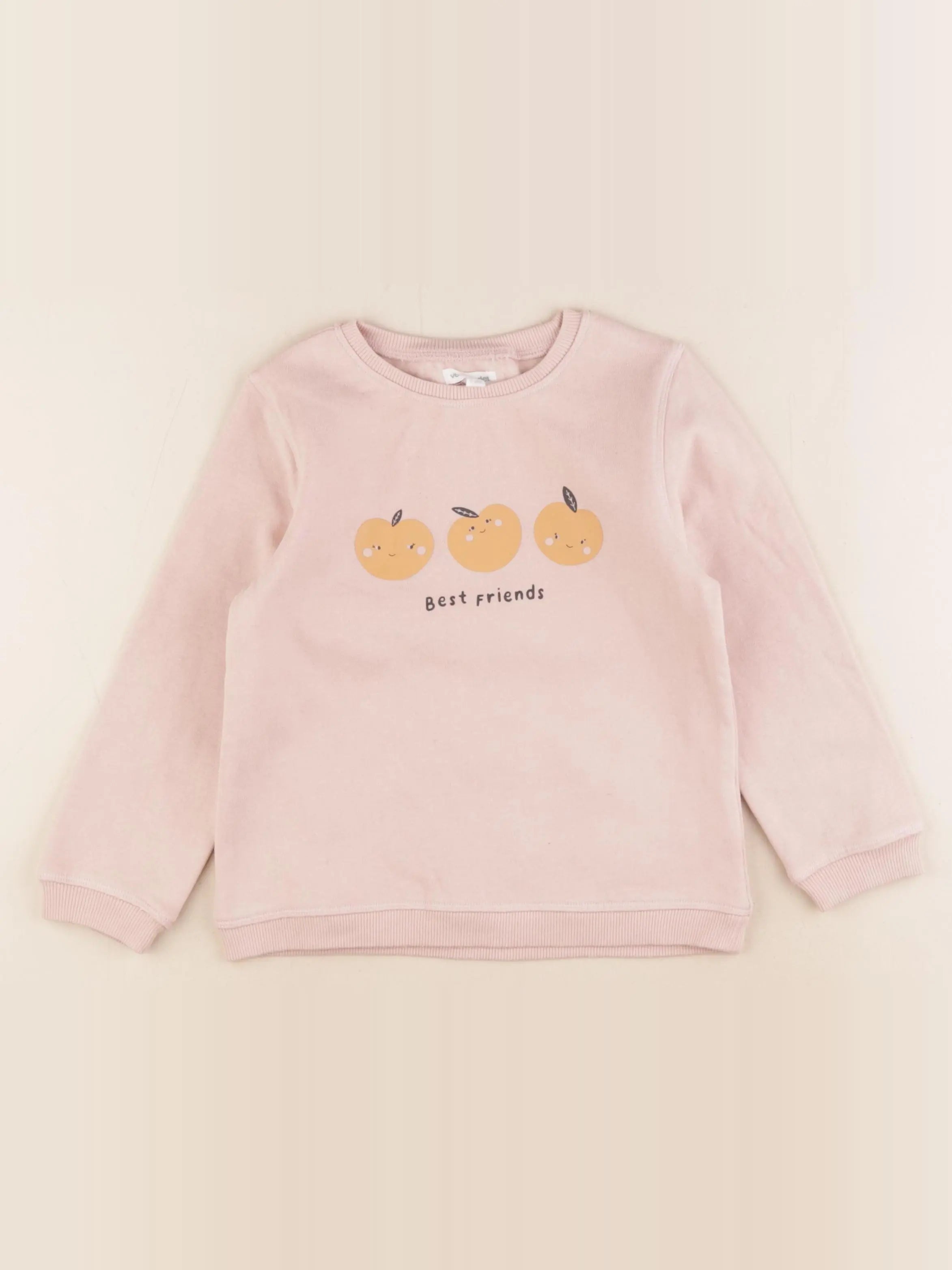 Vertbaudet - sweat rose - 5 ans