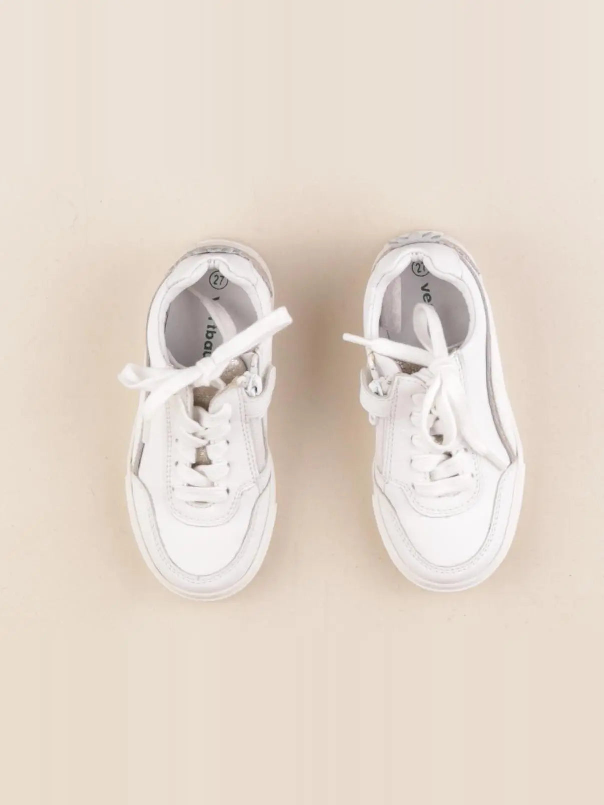 Vertbaudet - chaussons blanc - pointure 27