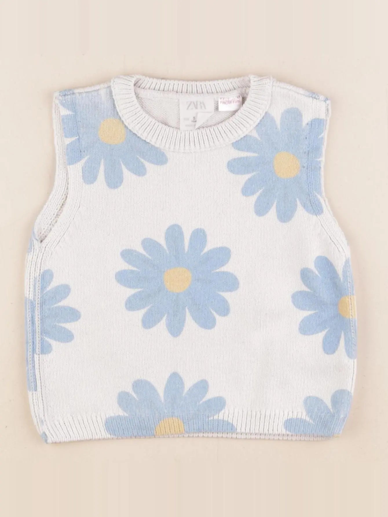 Zara - pull blanc - 5 ans