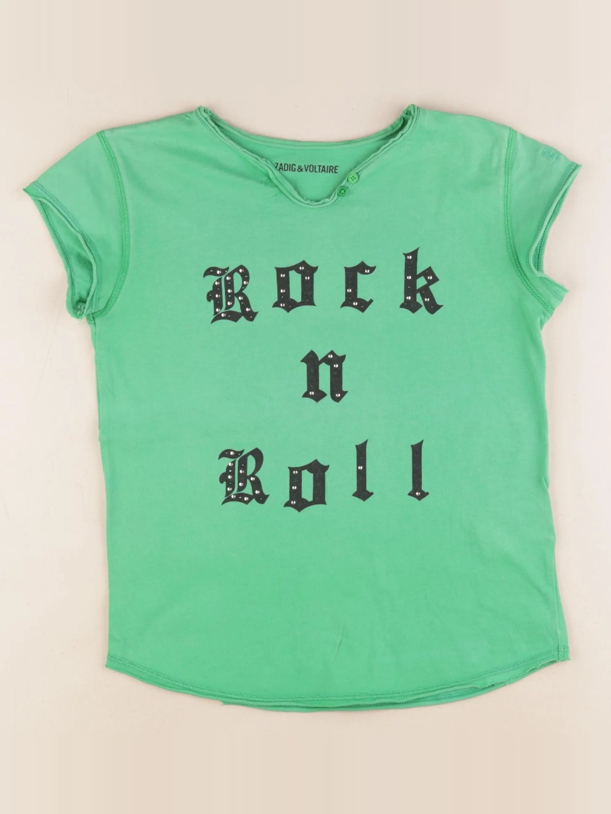 Zadig & Voltaire - tee-shirt vert - 10 ans