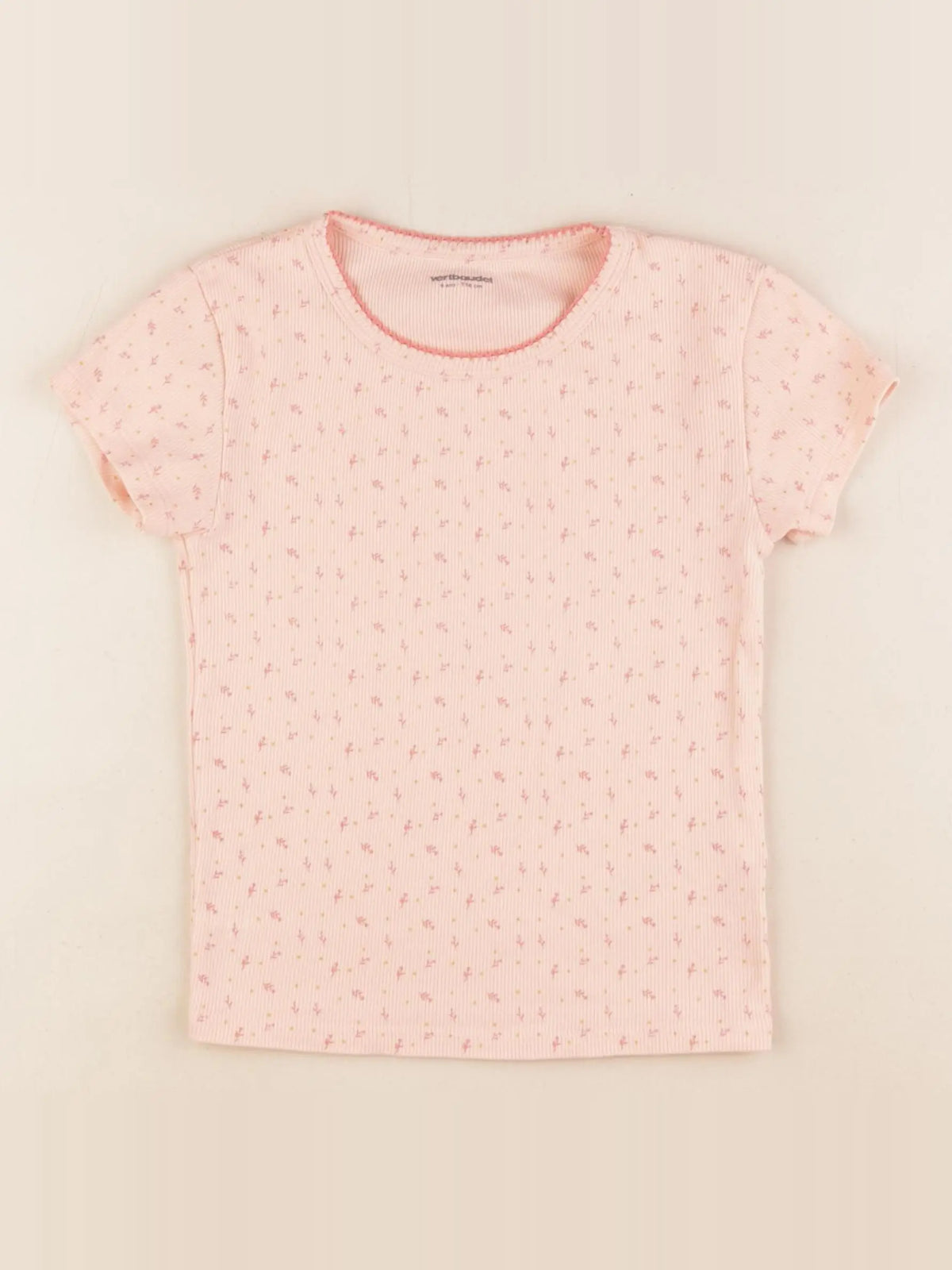 Vertbaudet - maillot de corps orange - 6 ans