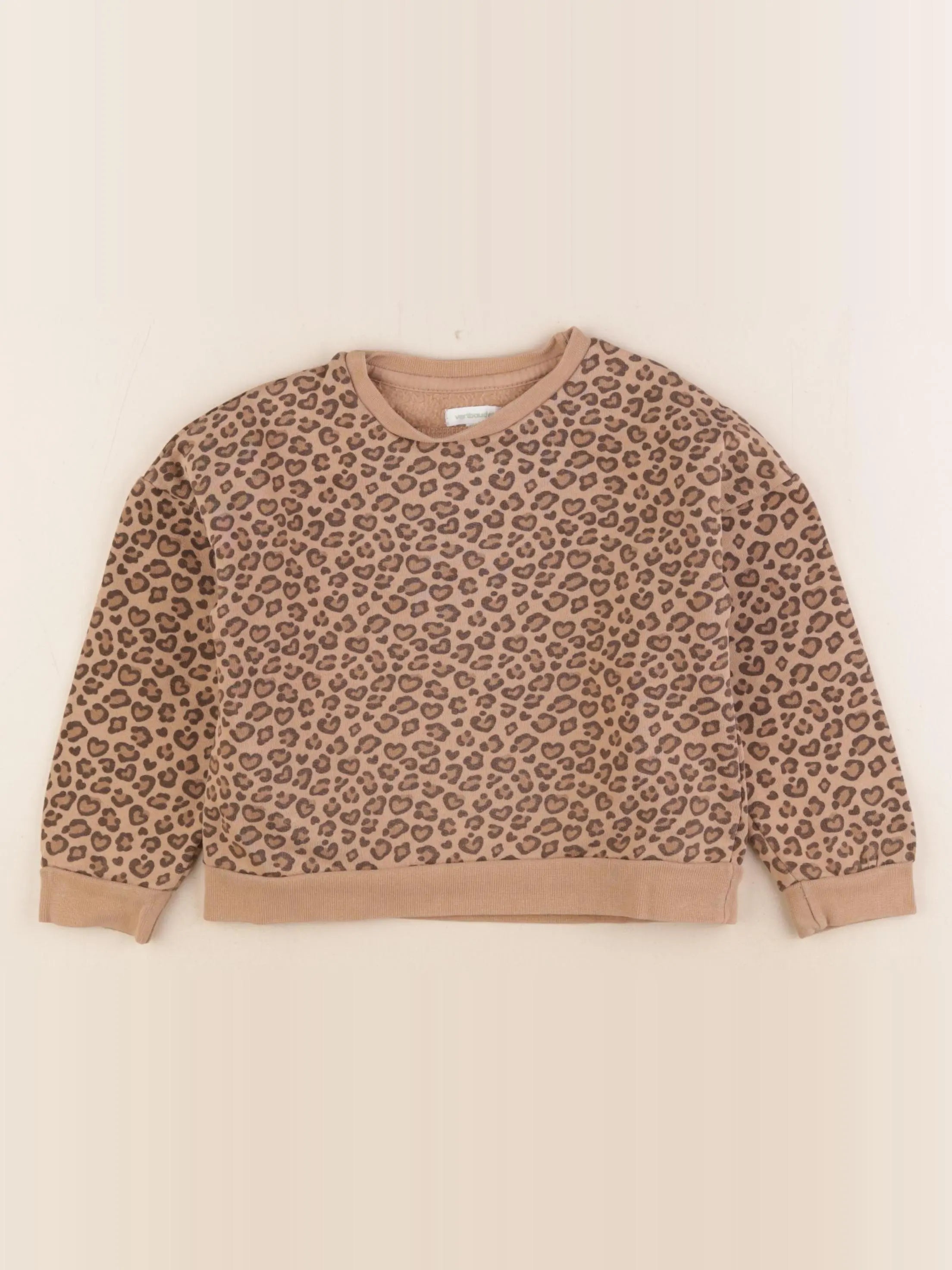 Vertbaudet - sweat marron - 4 ans