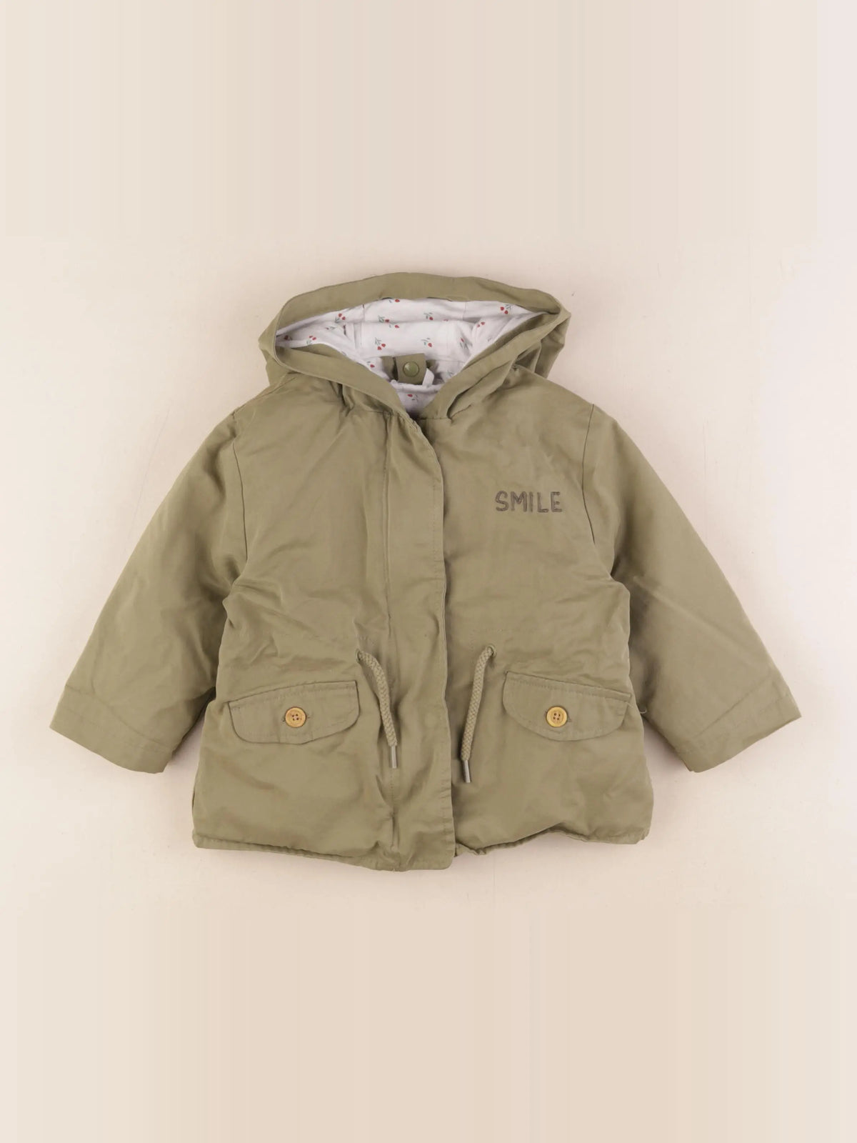 Vertbaudet - imperméable vert - 18 mois