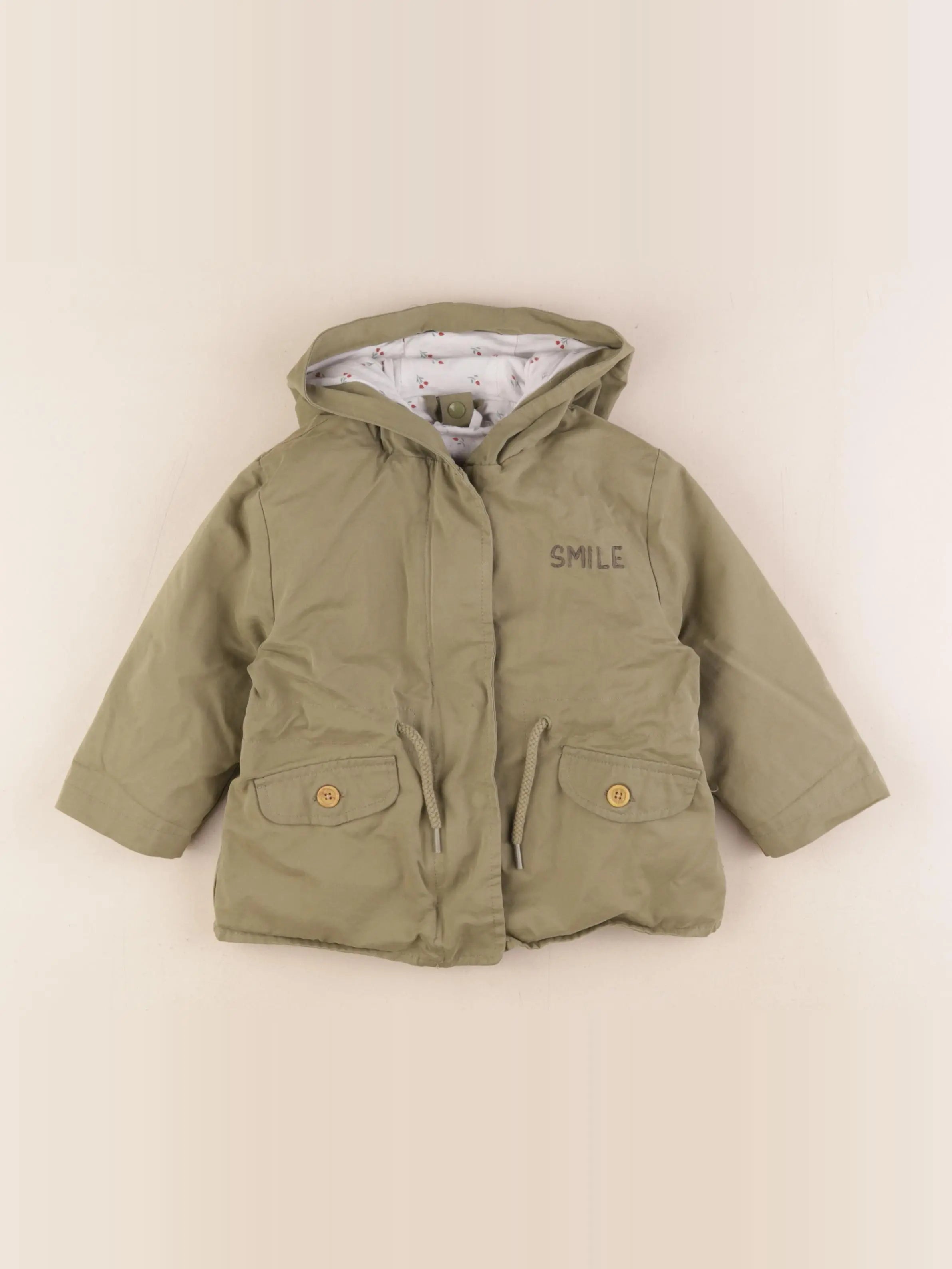 Vertbaudet - imperméable vert - 18 mois
