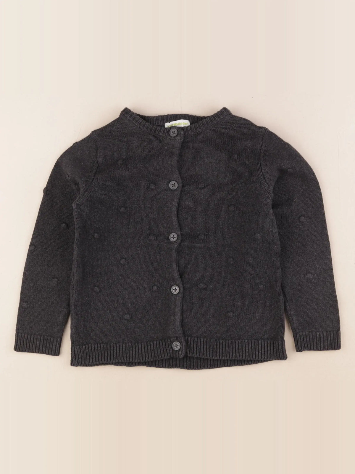 Vertbaudet - gilet gris - 5 ans