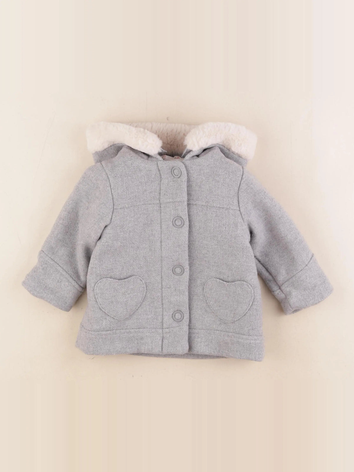 Vertbaudet - veste gris - 9 mois