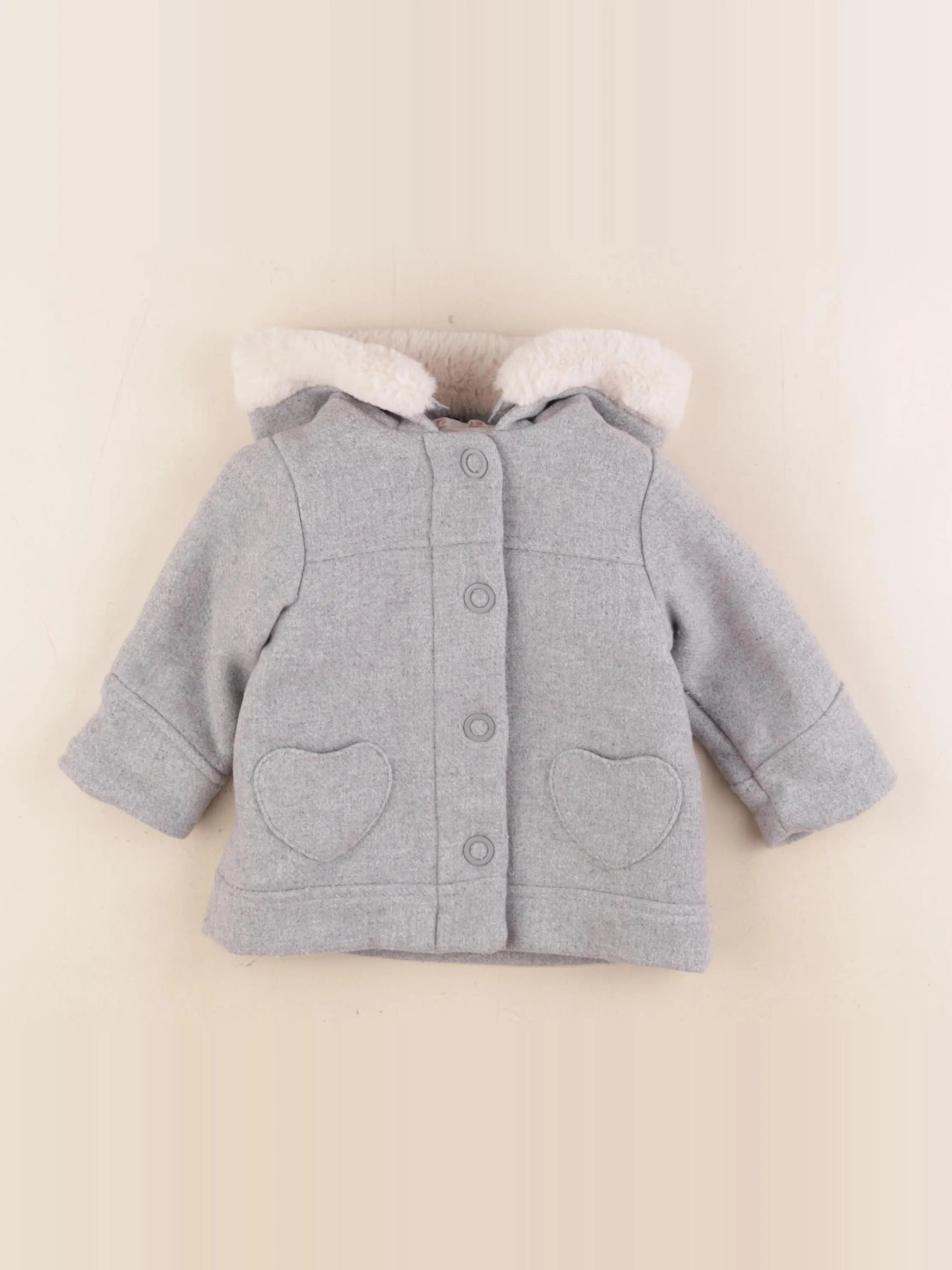 Vertbaudet - veste gris - 9 mois