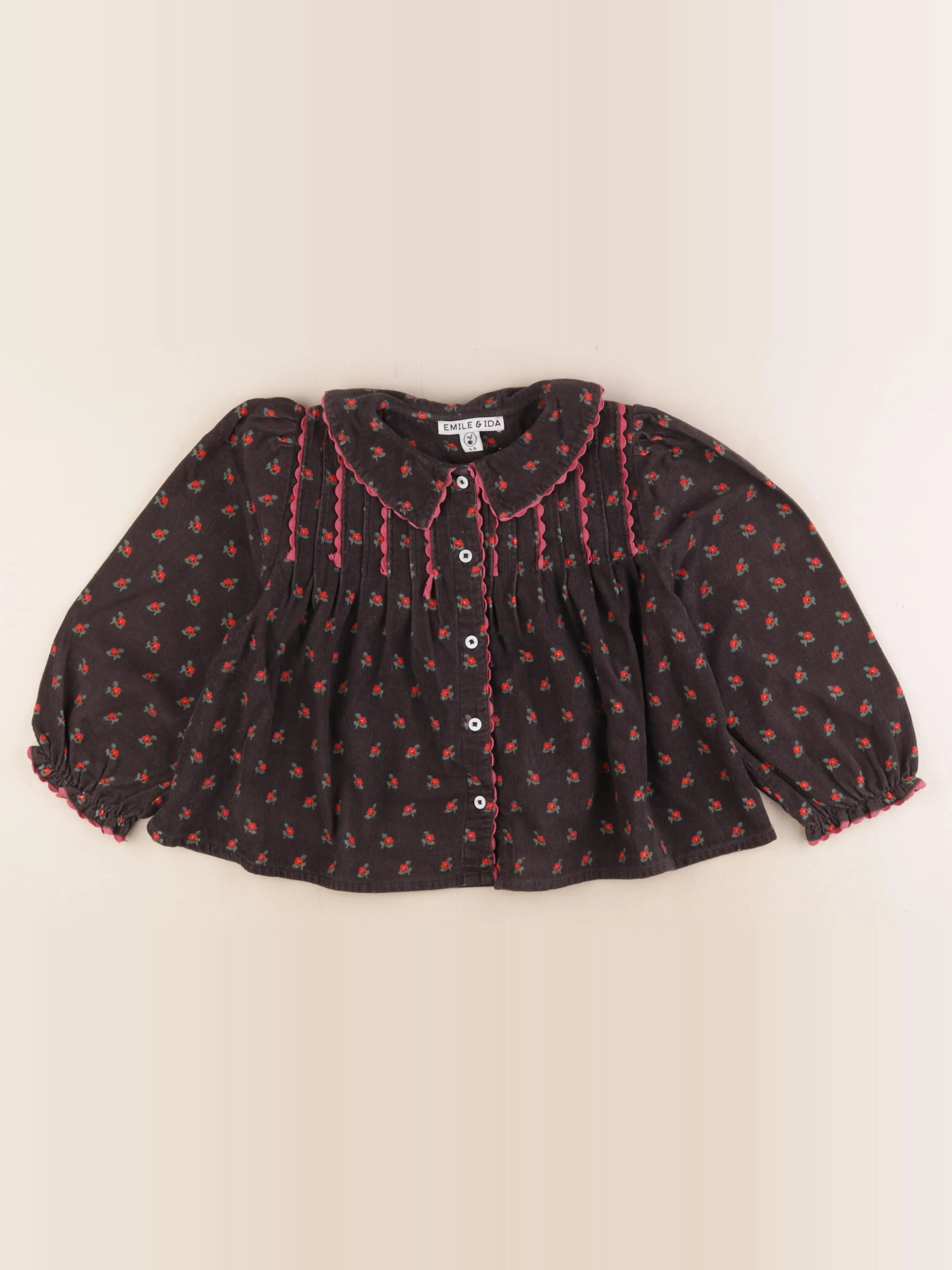 Emile et Ida - chemise multicolore - 6 ans