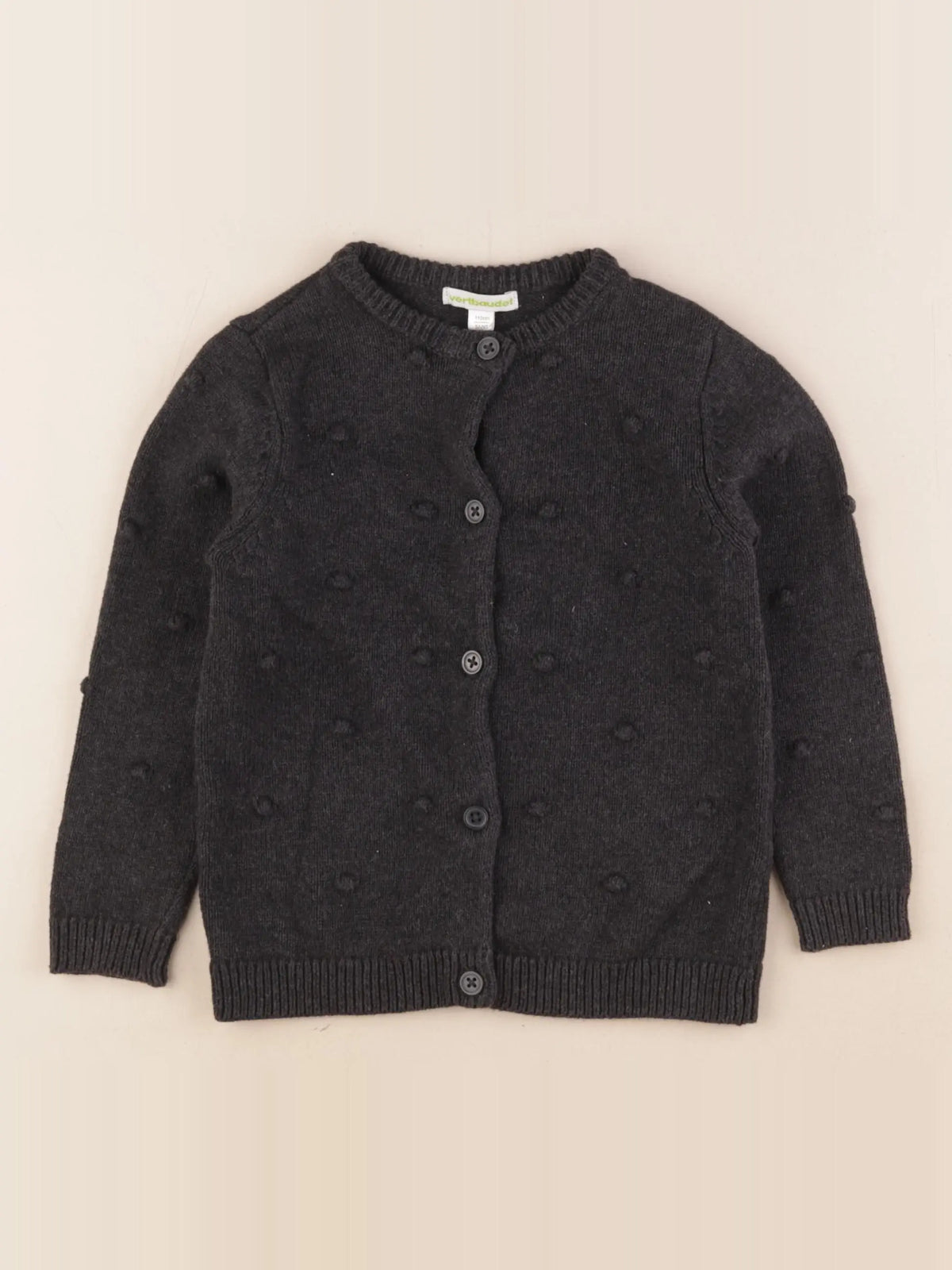 Vertbaudet - gilet gris - 5 ans
