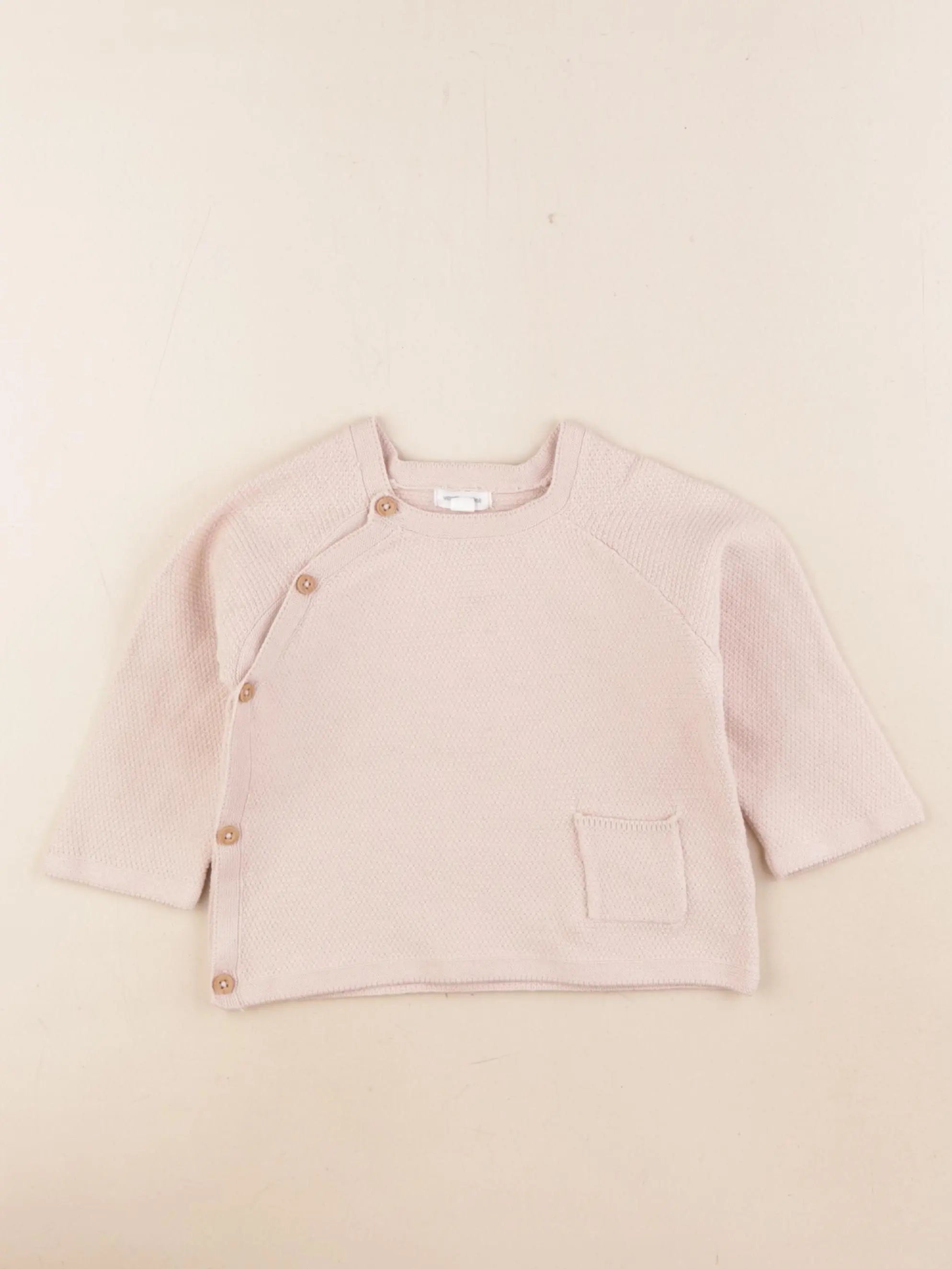 Vertbaudet - gilet rose - 18 mois