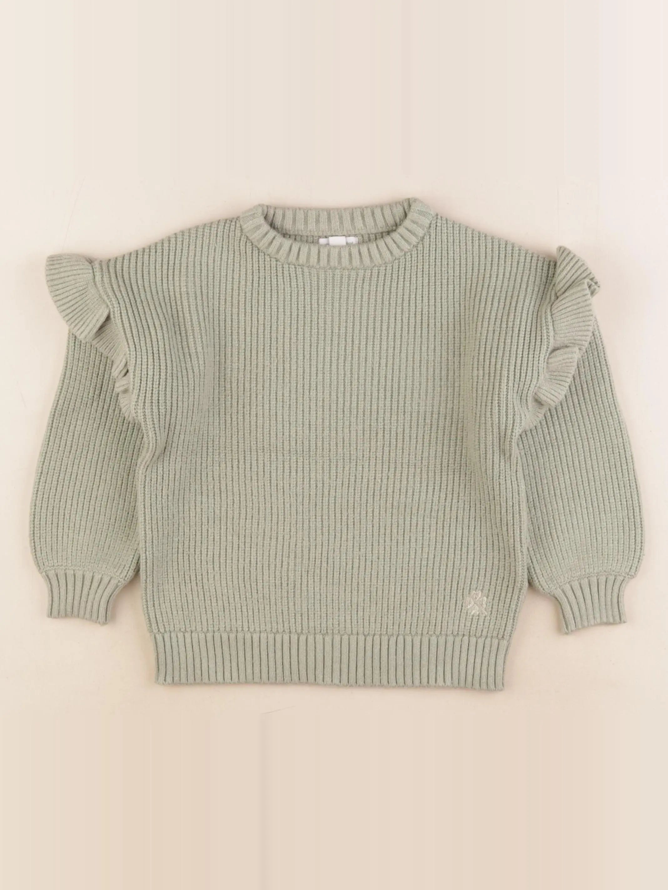 Vertbaudet - pull vert - 5 ans