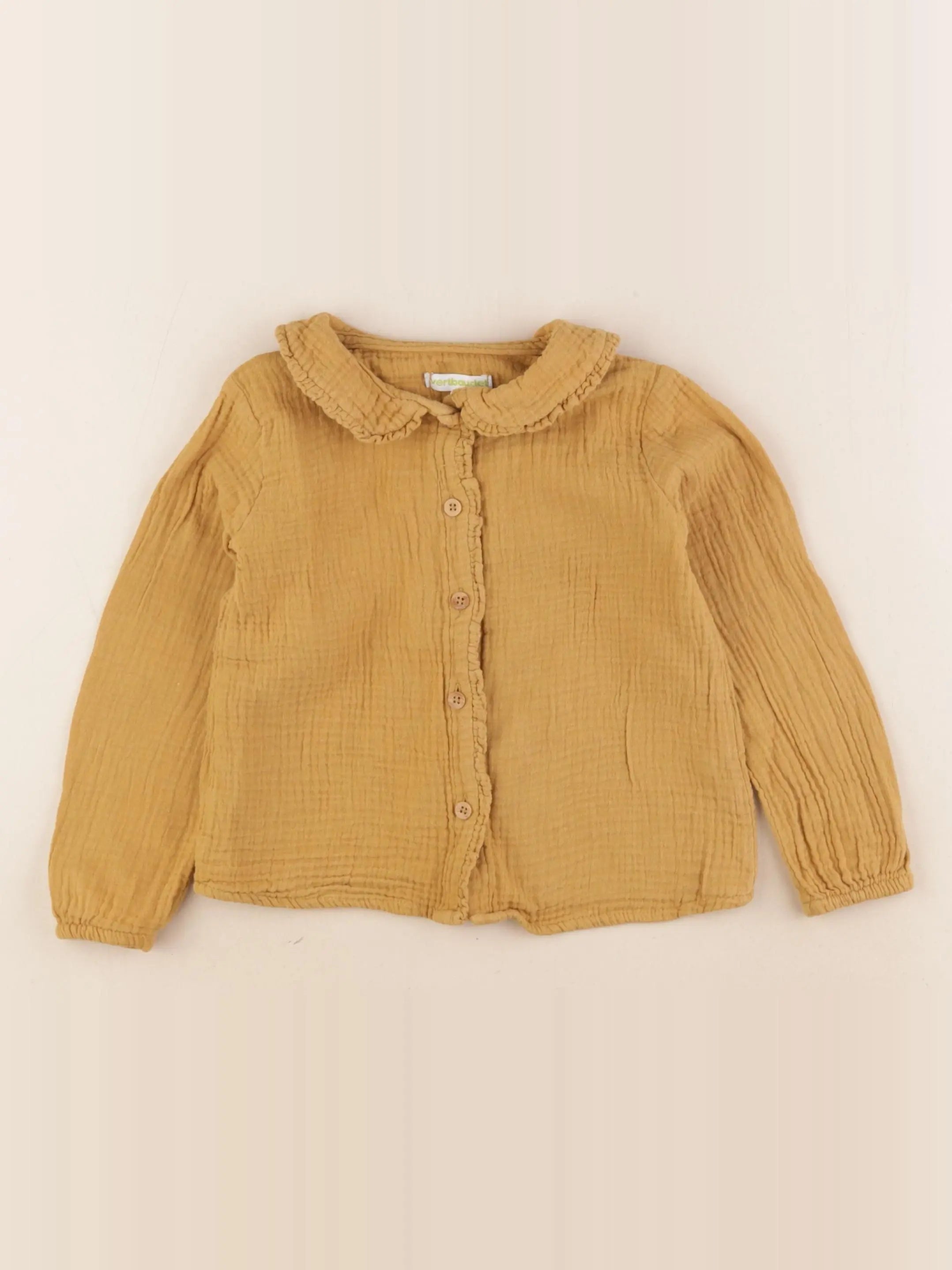 Vertbaudet - blouse jaune - 4 ans