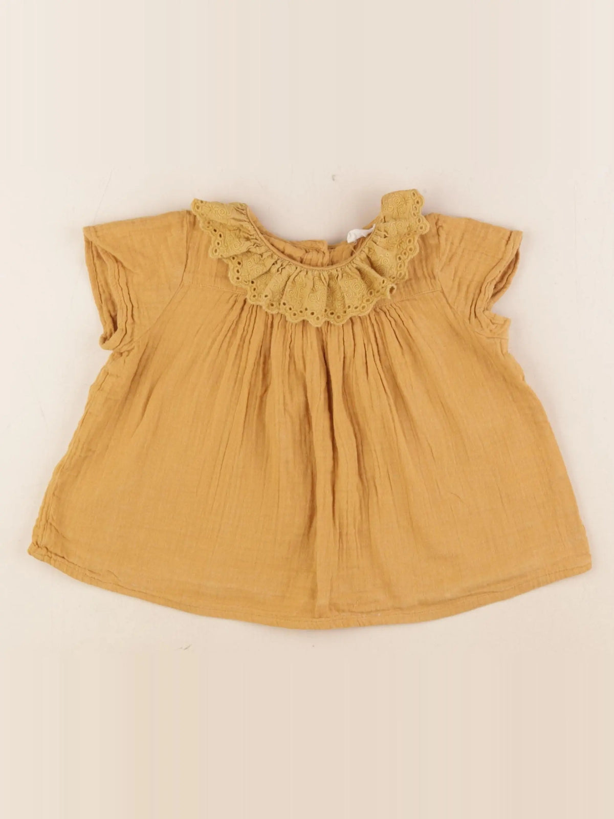 Little Cigogne - blouse jaune - 3 ans