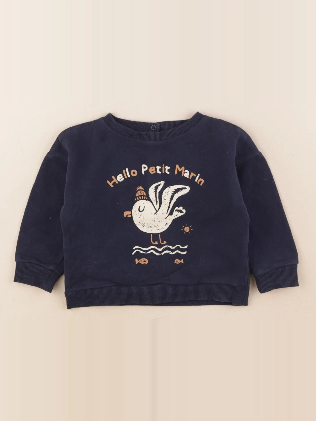Vertbaudet - sweat bleu - 18 mois