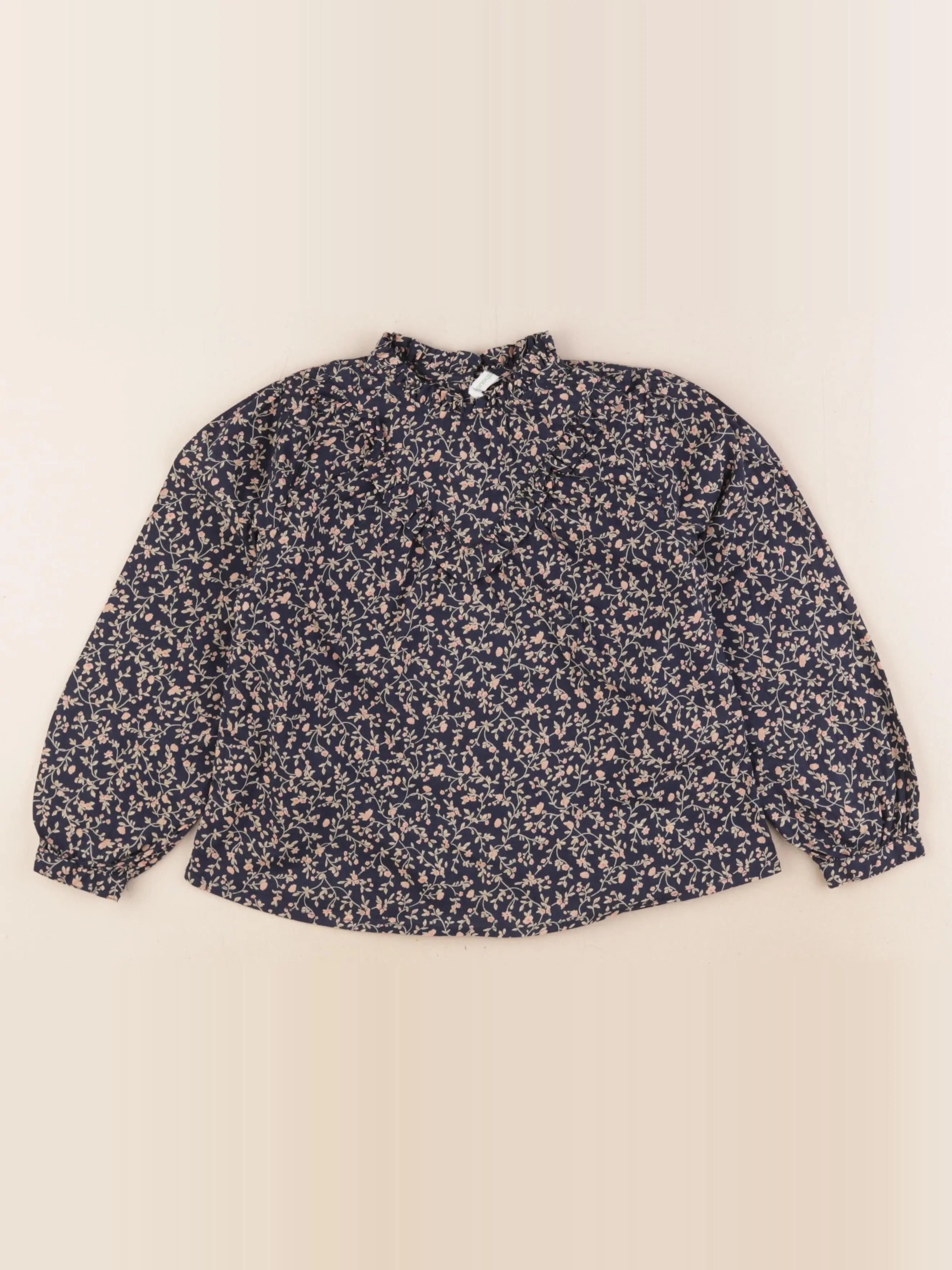 Vertbaudet - blouse bleu, rose - 6 ans