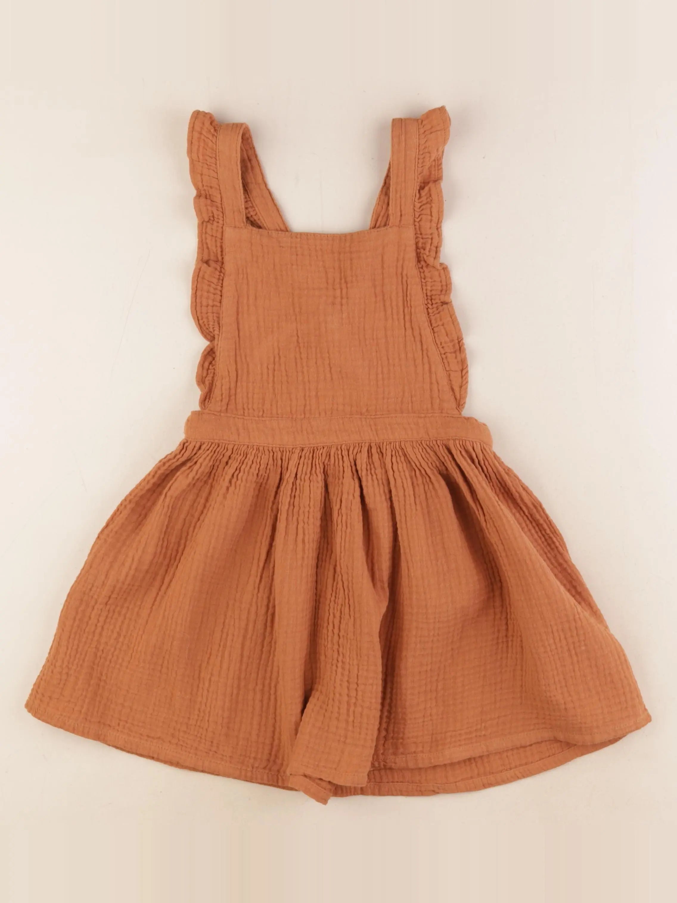 Vertbaudet - robe marron - 5 ans