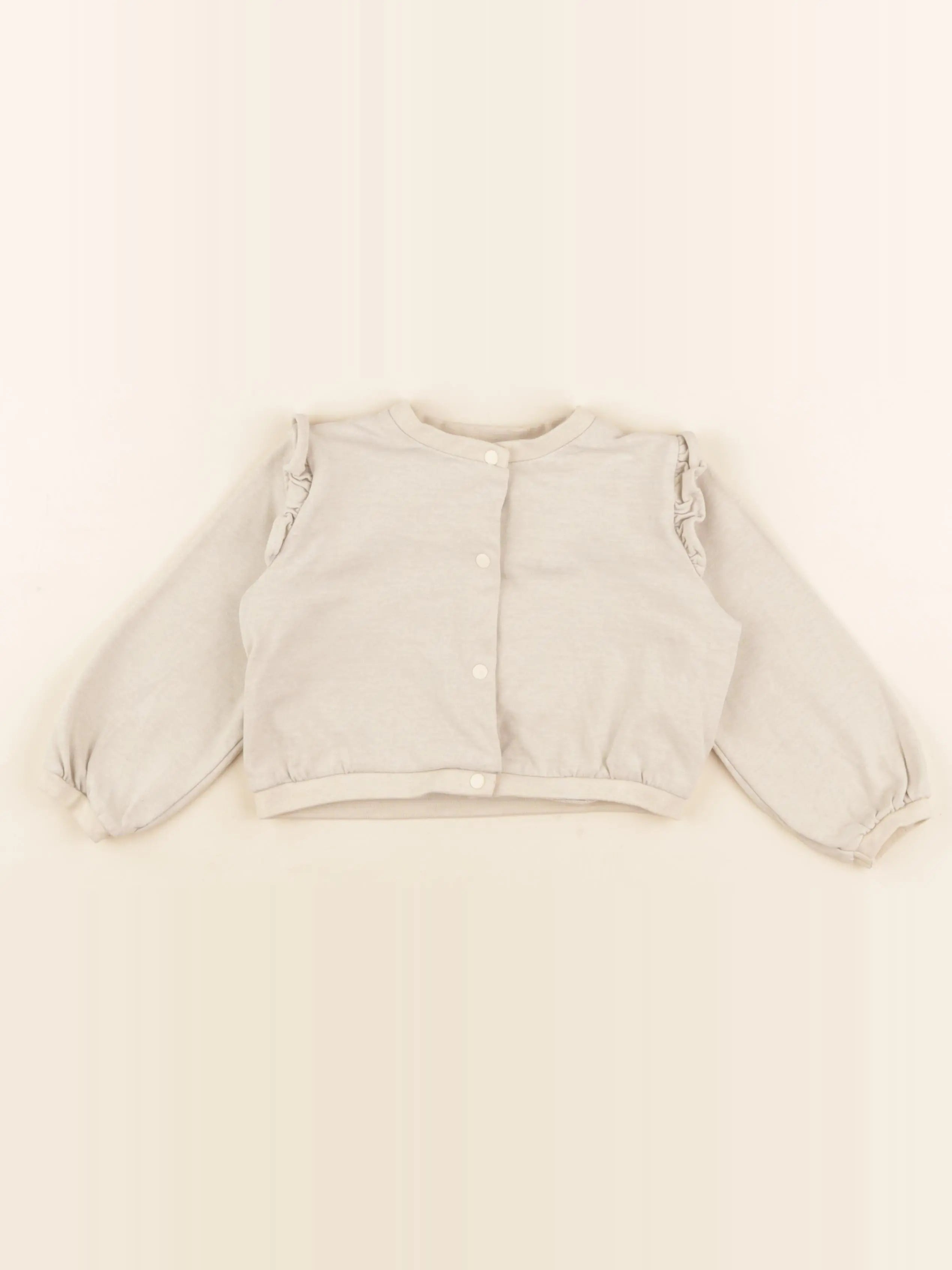 Vertbaudet - sweat beige - 3 ans