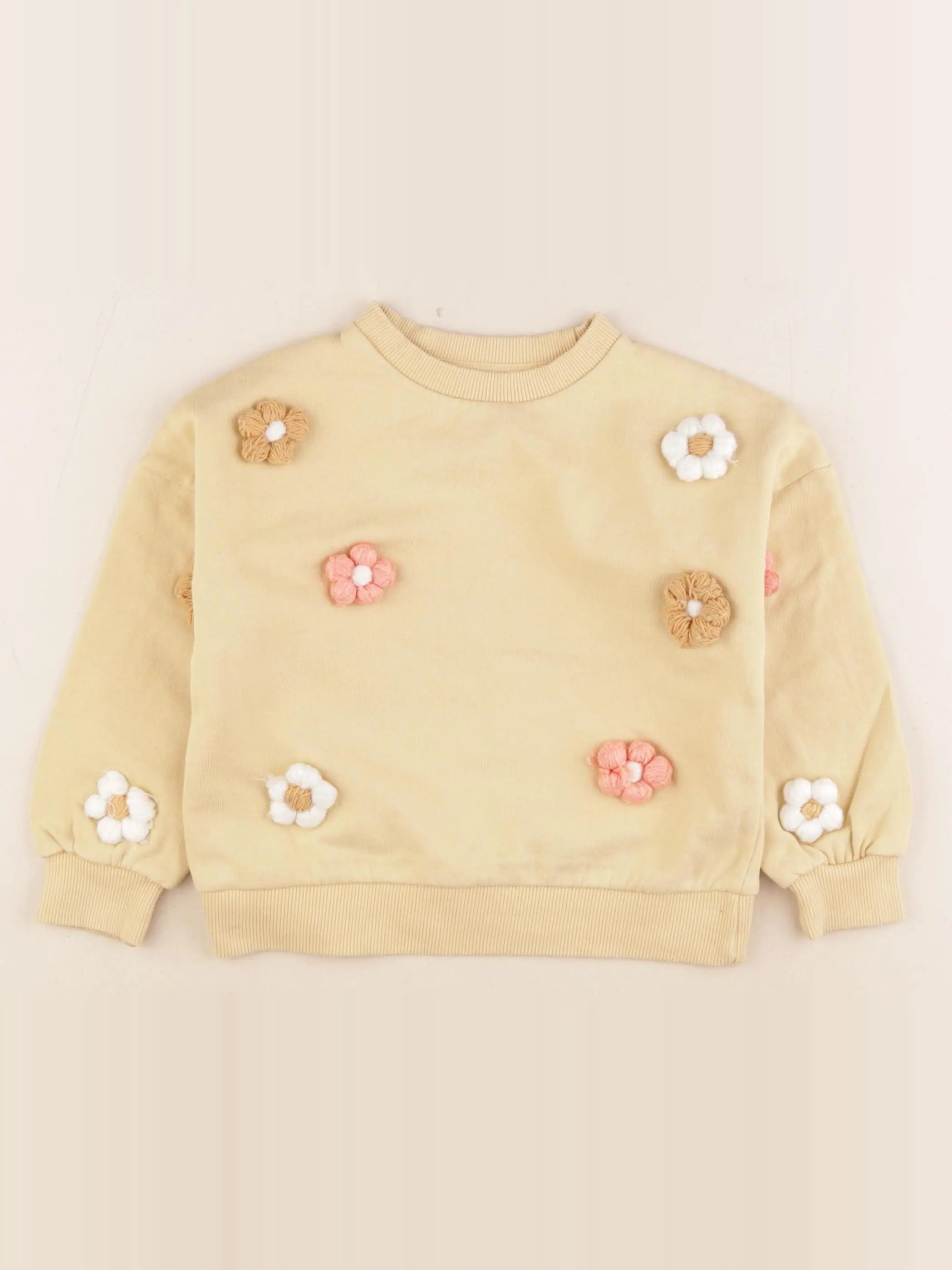 Vertbaudet - sweat jaune - 4 ans