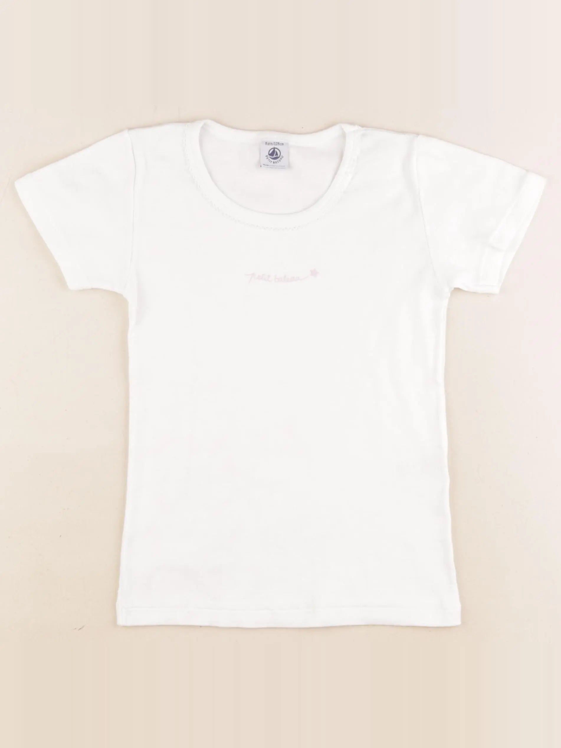 Petit Bateau - maillot de corps blanc - 8 ans
