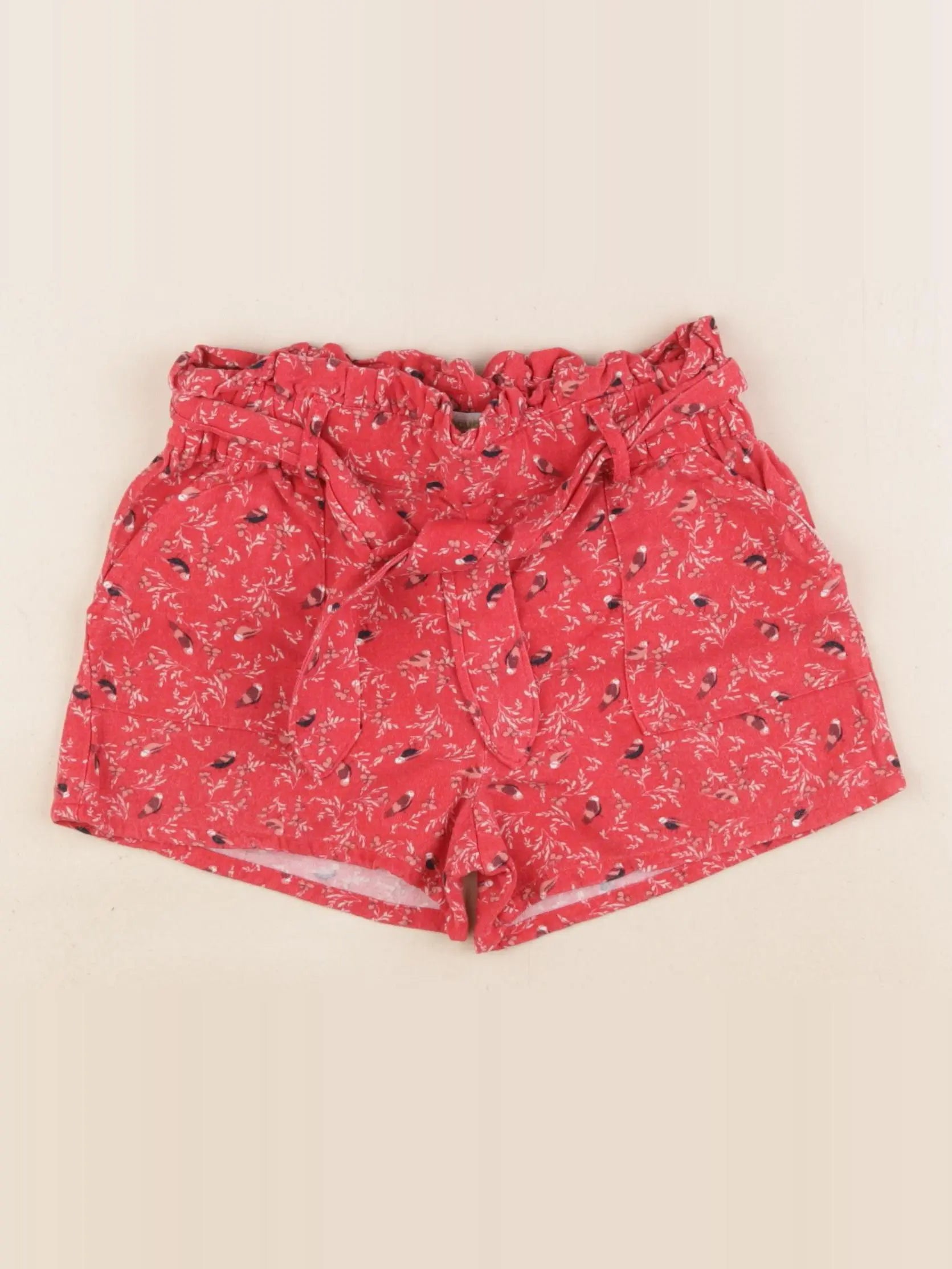 Vertbaudet - short rouge - 8 ans