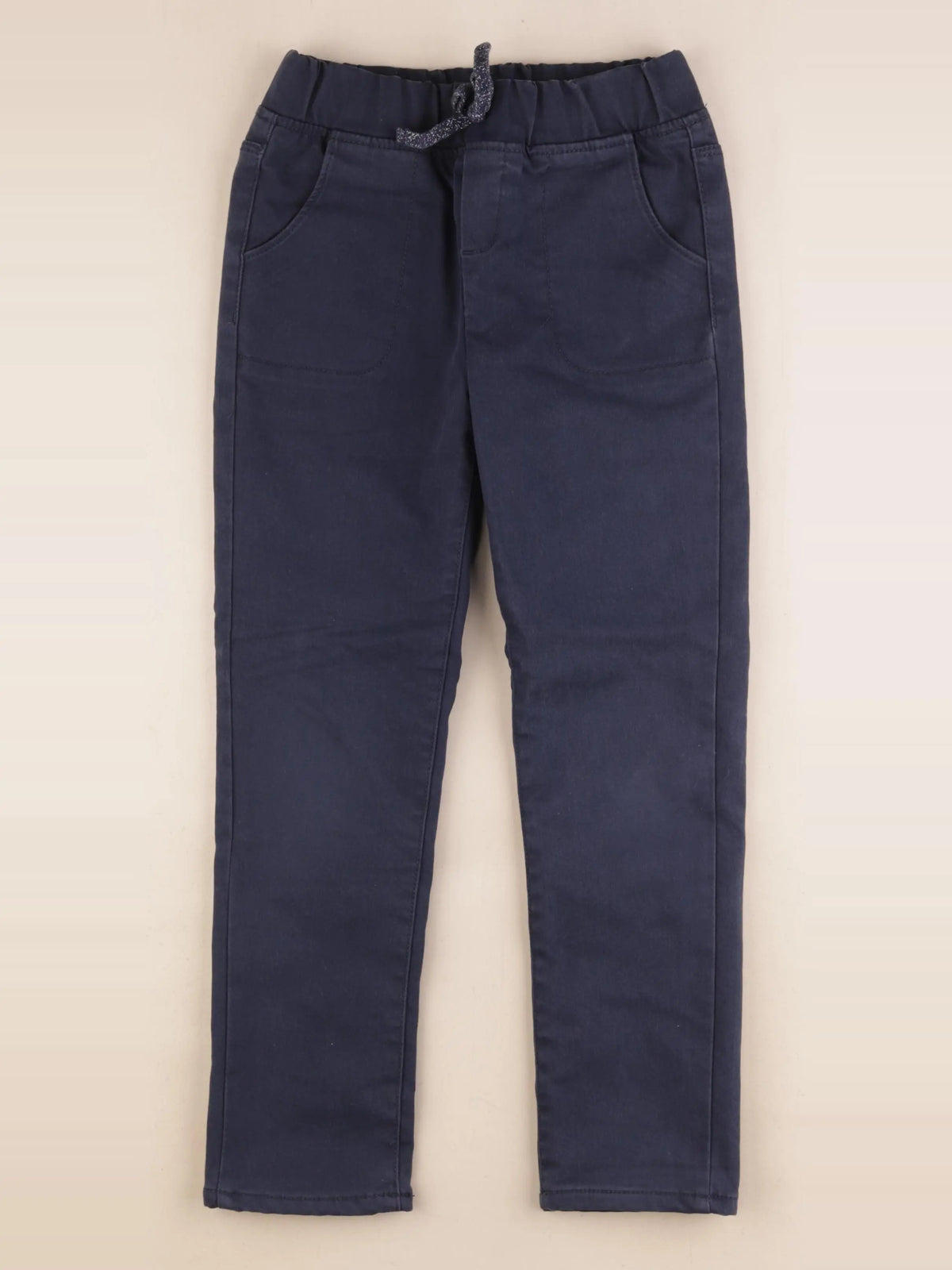 Vertbaudet - pantalon doublé bleu - 9 ans