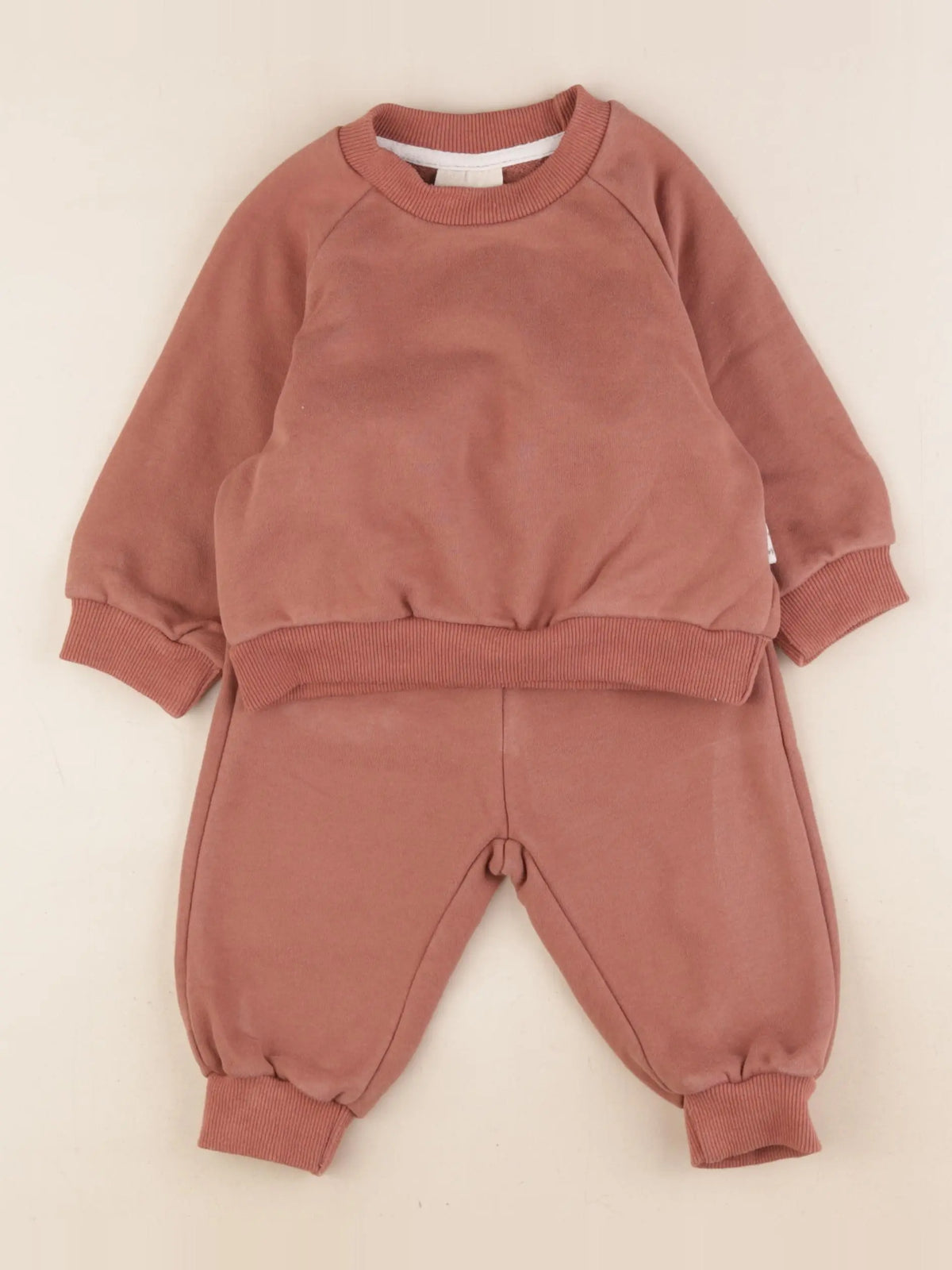 Gamin gamine - ensemble marron - 3/6 mois