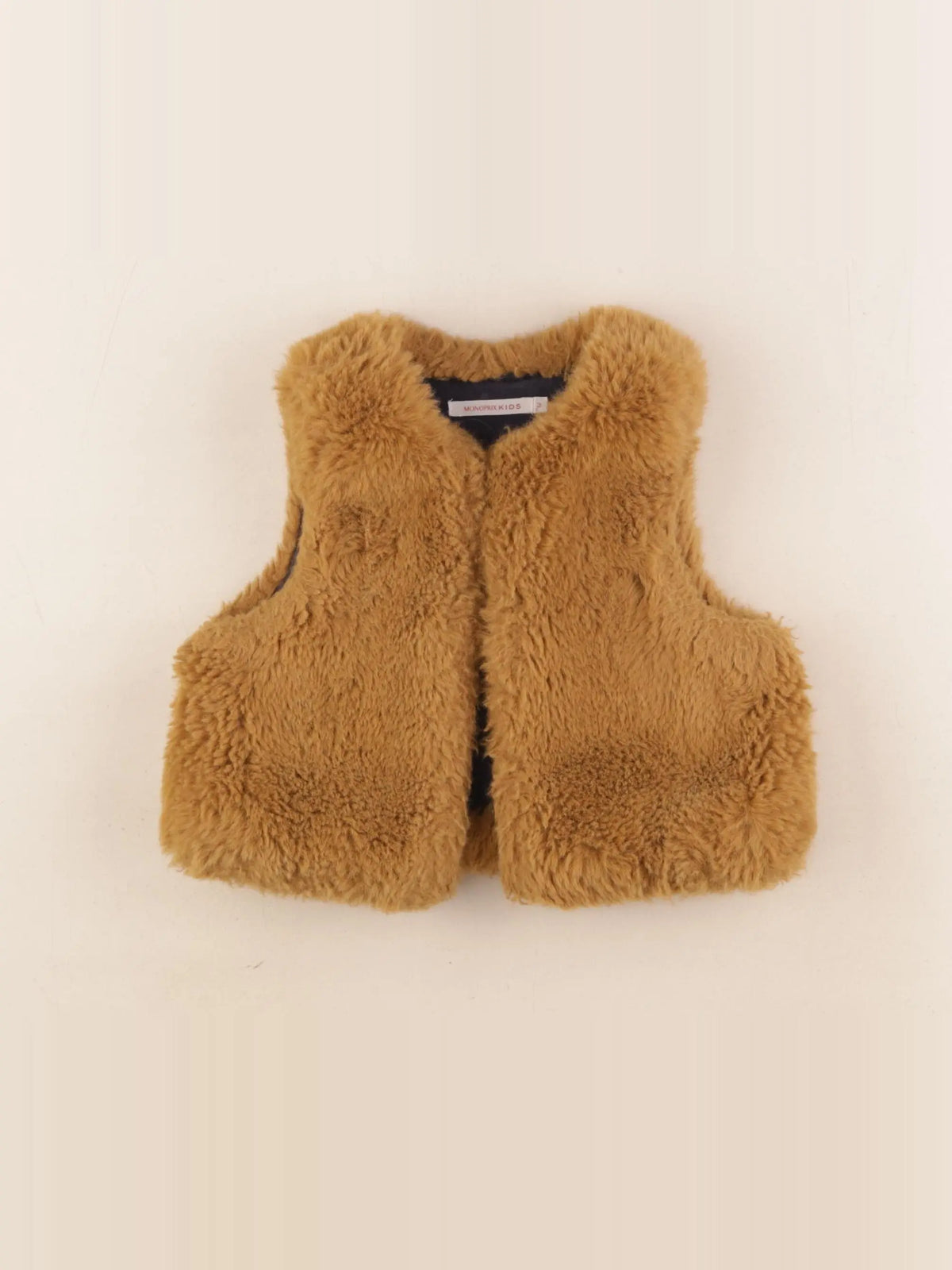 Monoprix - gilet marron - 3 ans