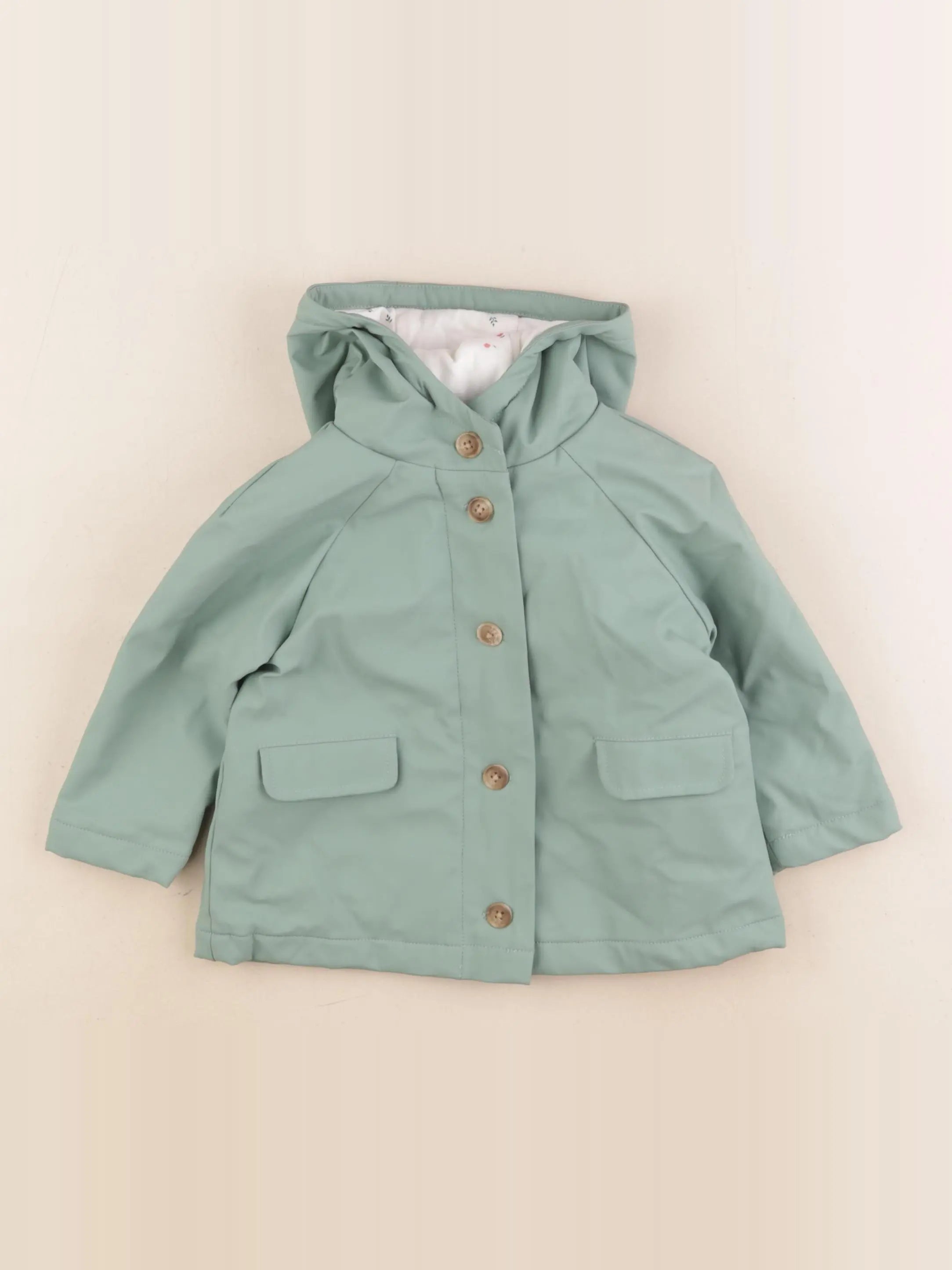Cyrillus - imperméable vert - 12 mois