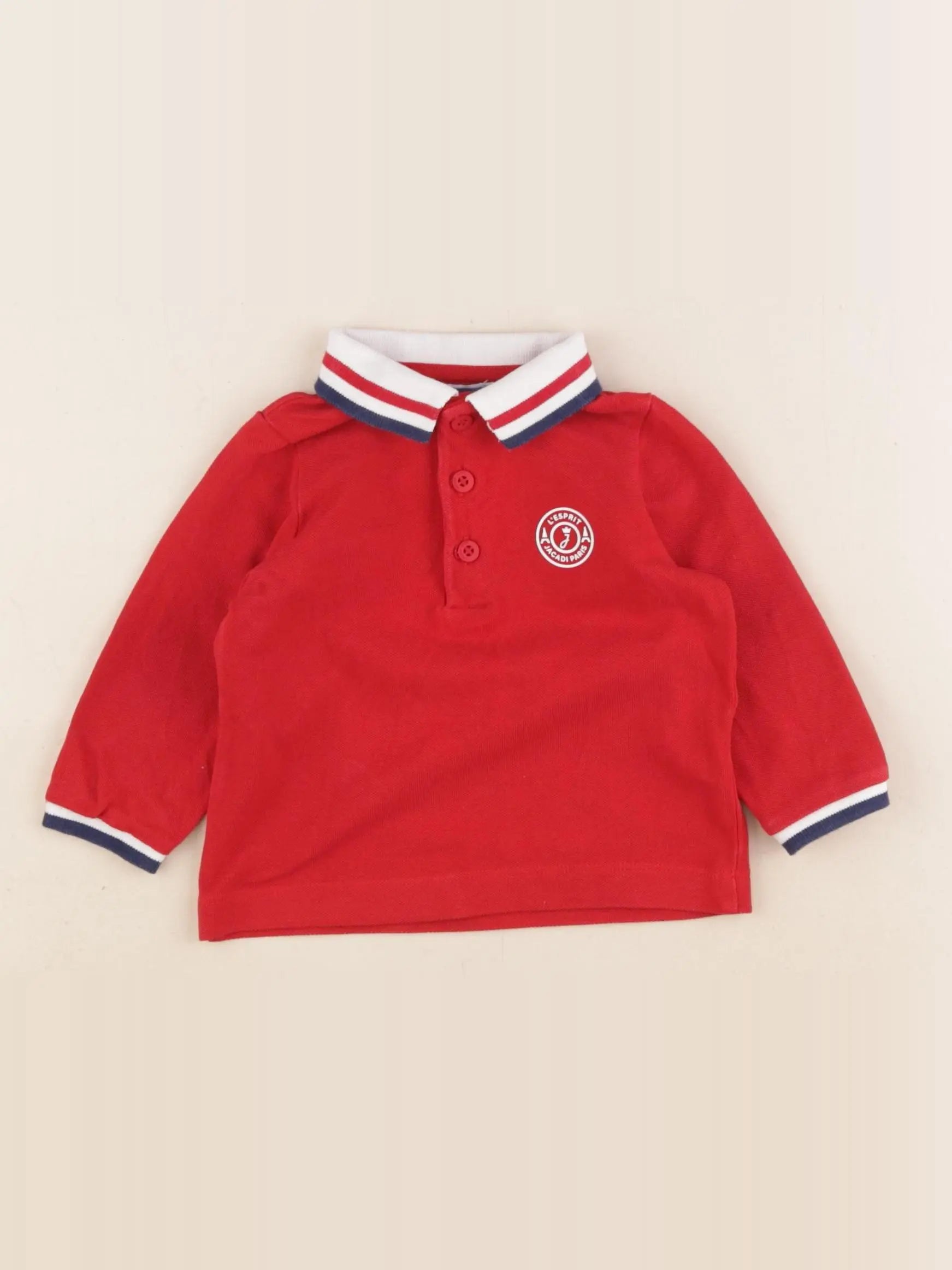 Jacadi - polo rouge - 6 mois