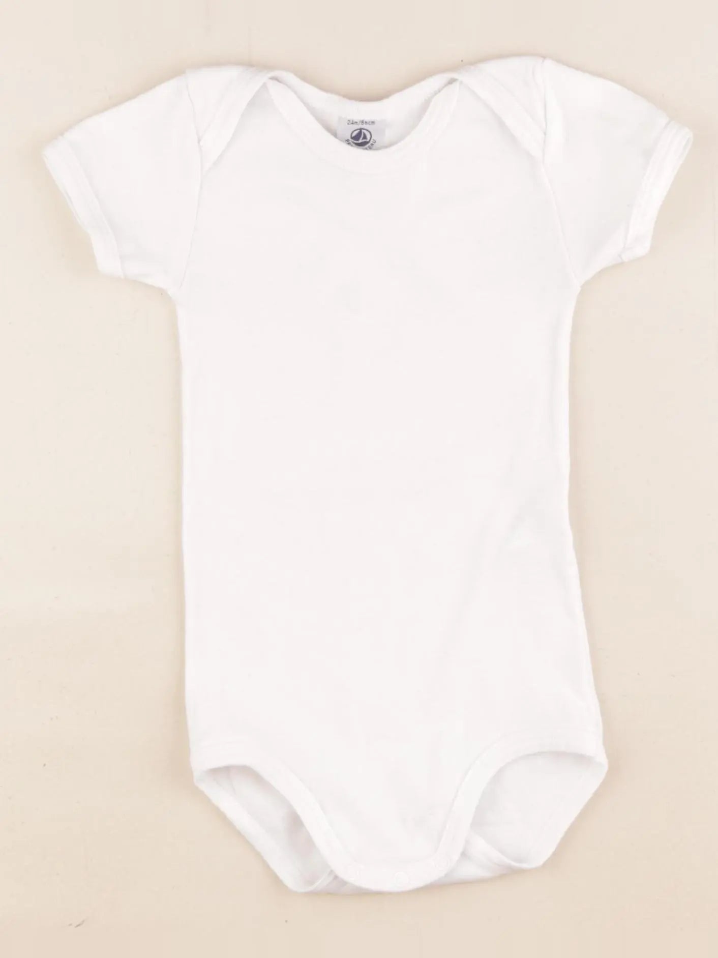 Petit Bateau - body blanc - 24 mois